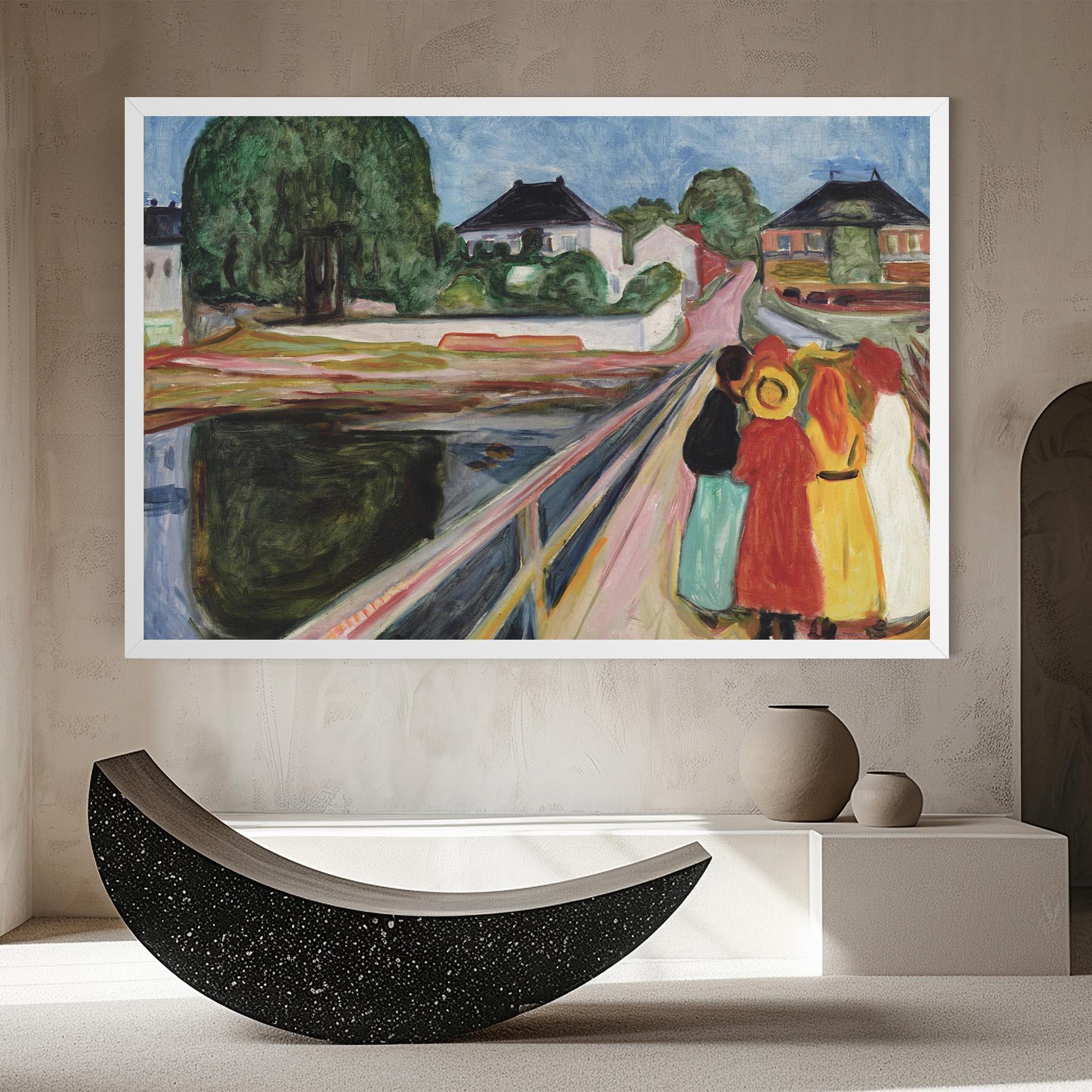 Vászonkép Pikene Pa Broen mockup 8