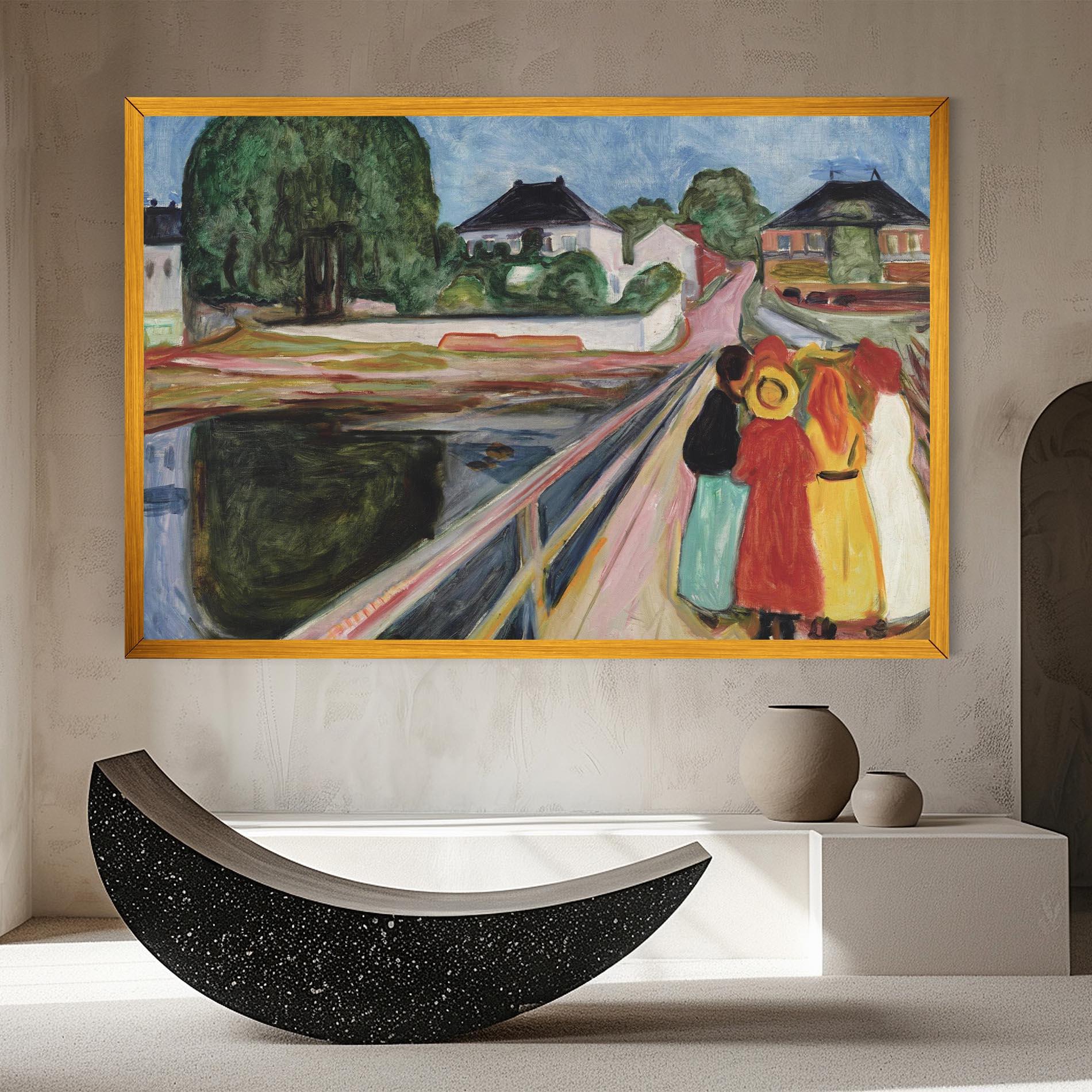 Vászonkép Pikene Pa Broen mockup 8