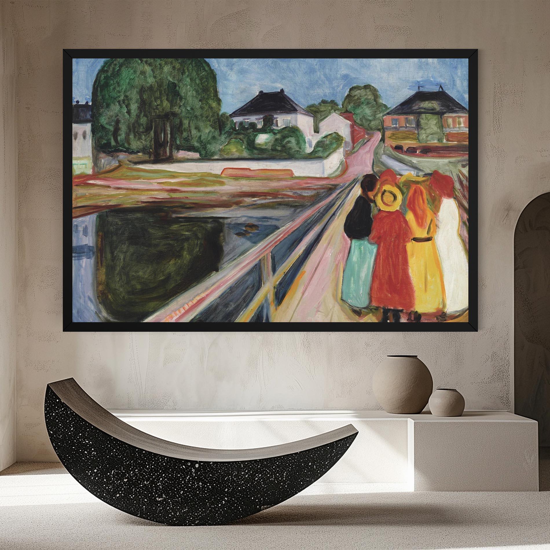 Vászonkép Pikene Pa Broen mockup 8