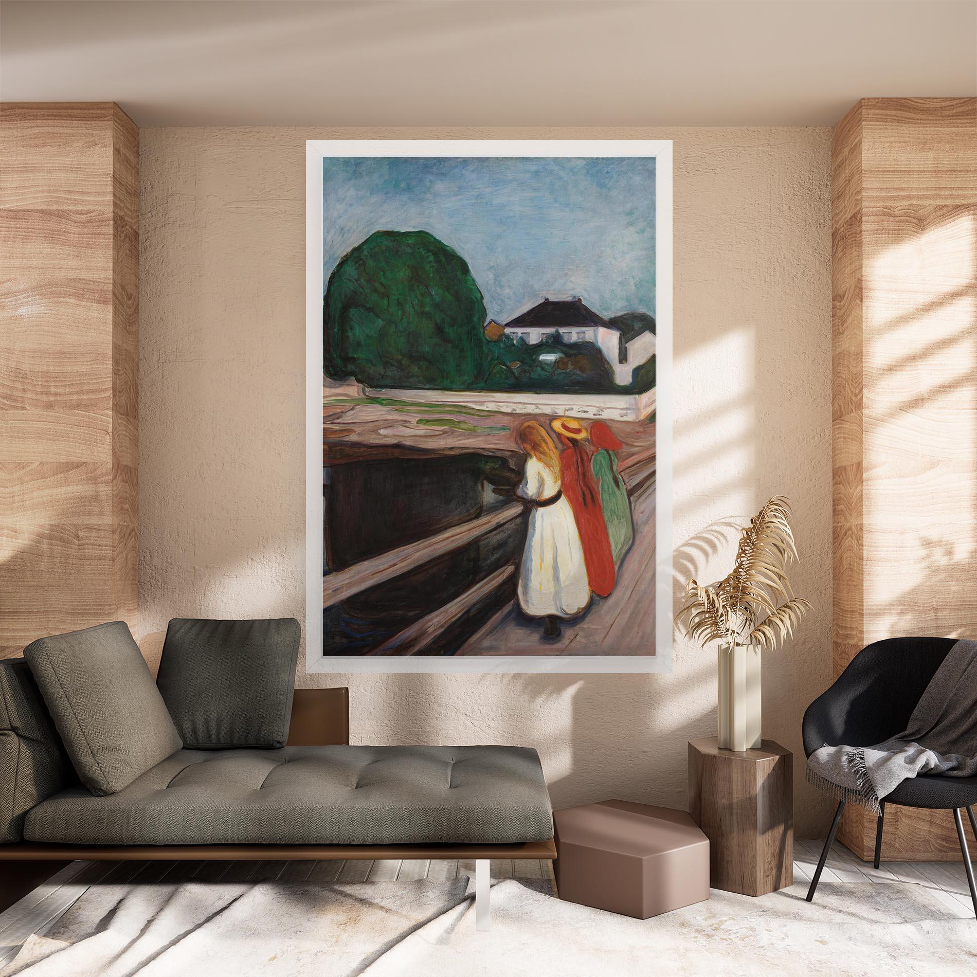 Vászonkép Girls On The Bridge mockup 8