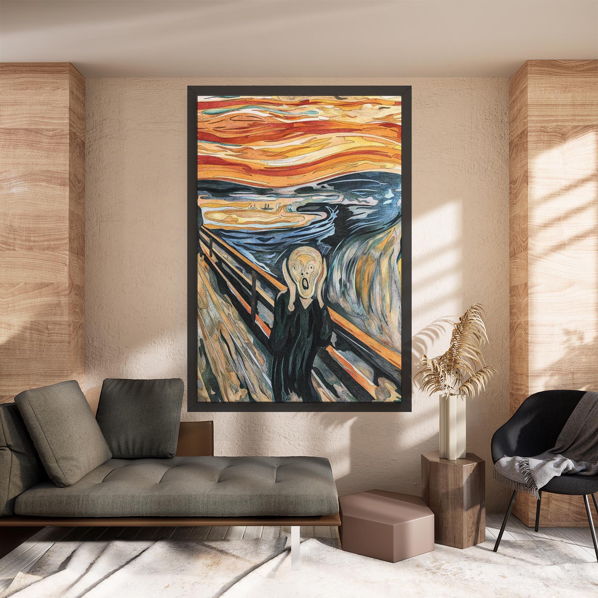 Vászonkép The Scream mockup 8