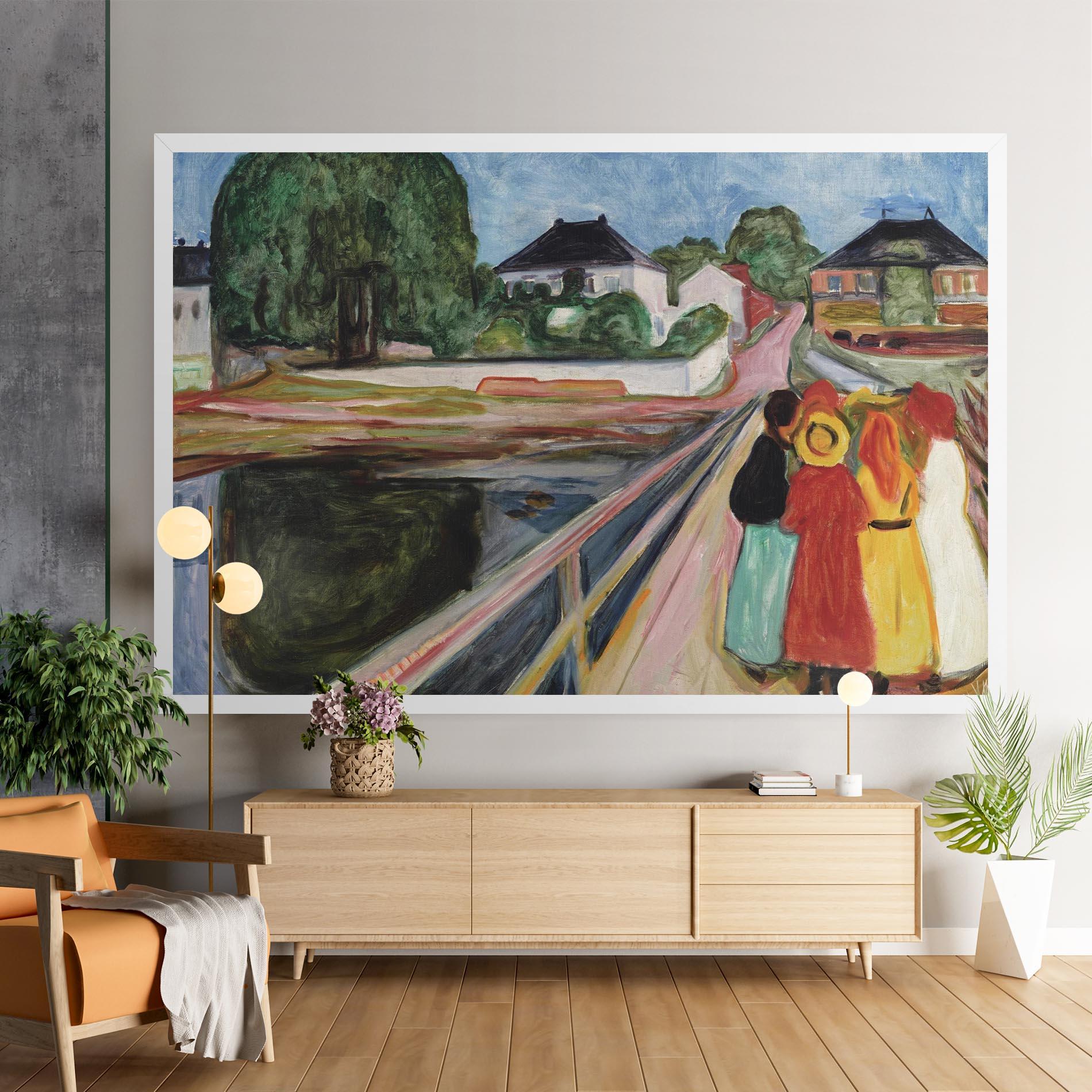 Vászonkép Pikene Pa Broen mockup 9