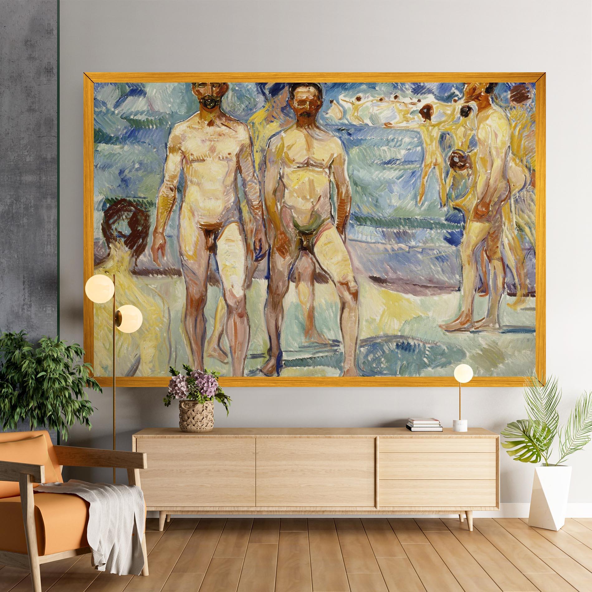 Vászonkép Bathing Men mockup 9
