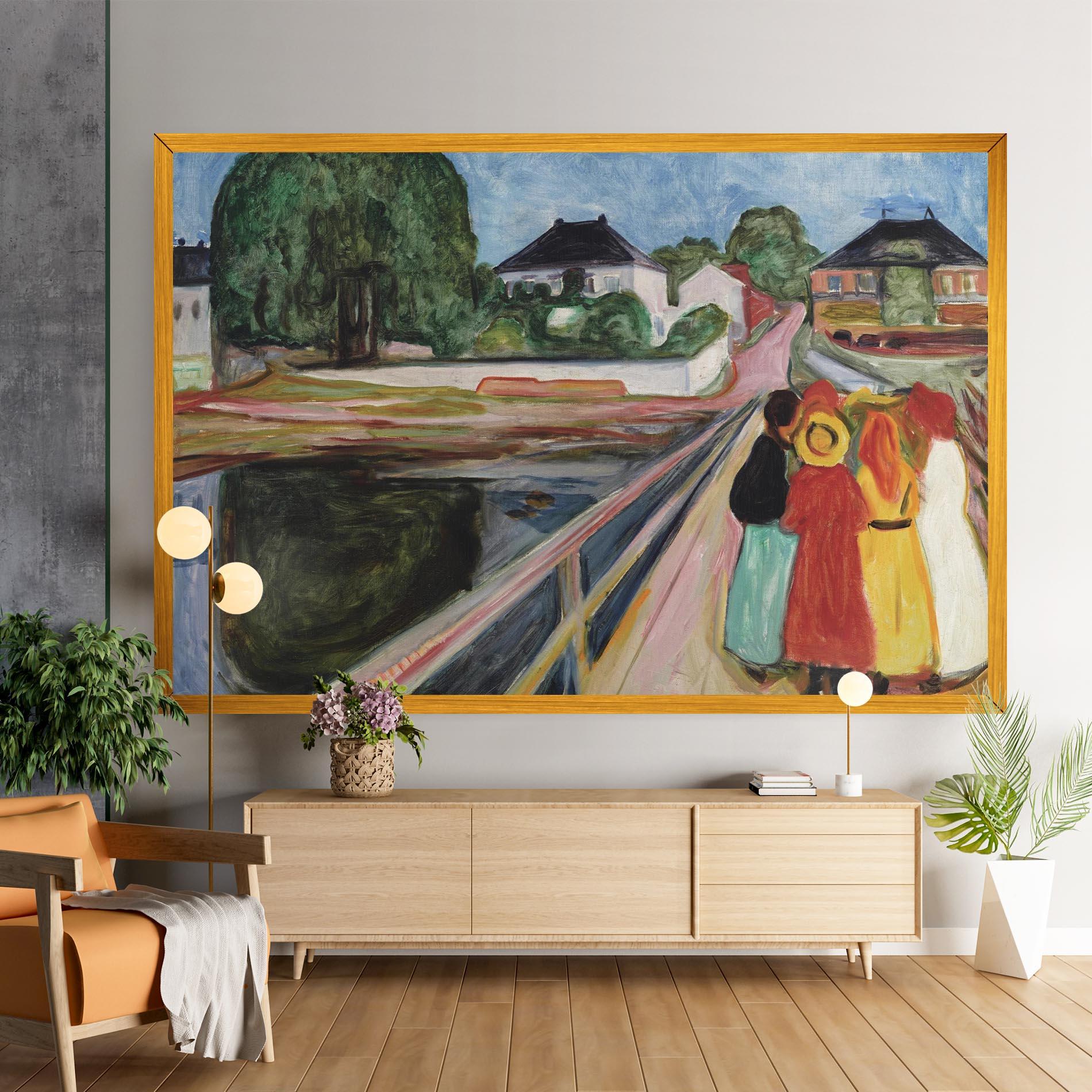 Vászonkép Pikene Pa Broen mockup 9