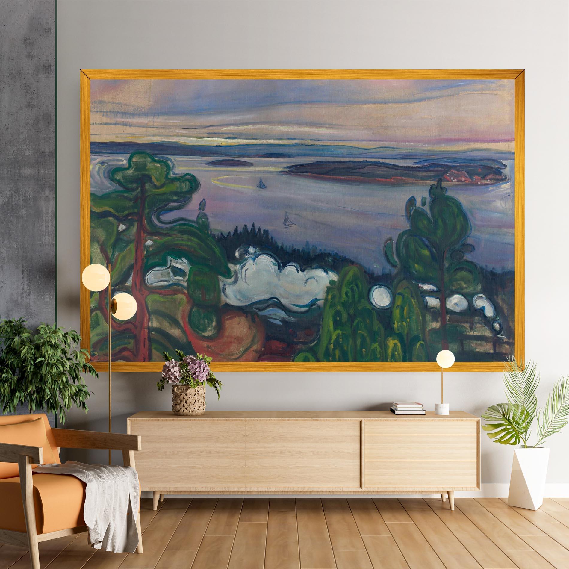 Vászonkép Train Smoke mockup 9