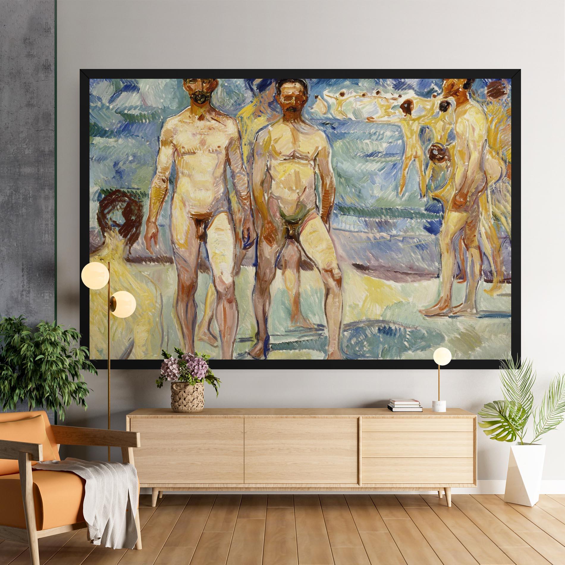 Vászonkép Bathing Men mockup 9