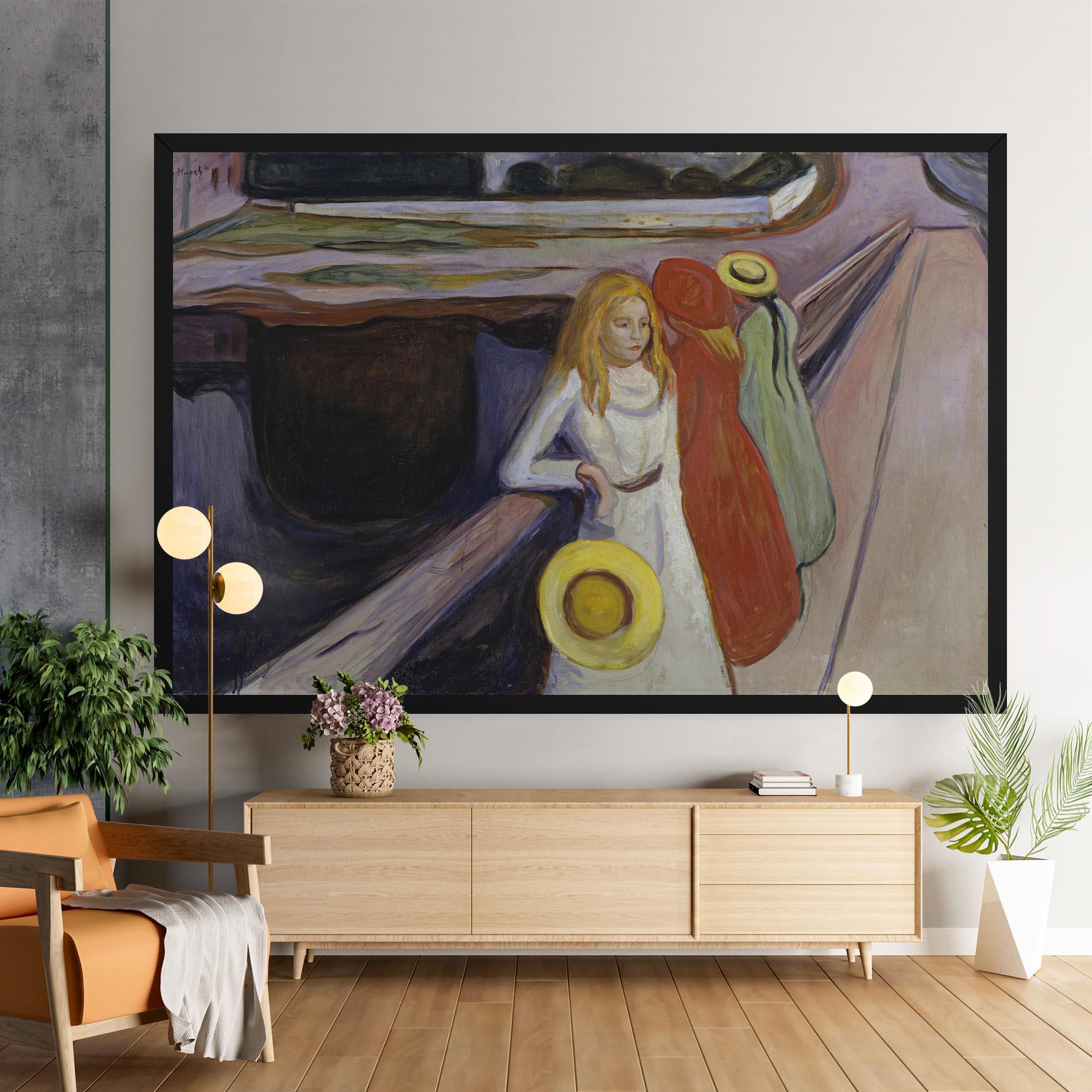 Vászonkép Bridge Girls mockup 9