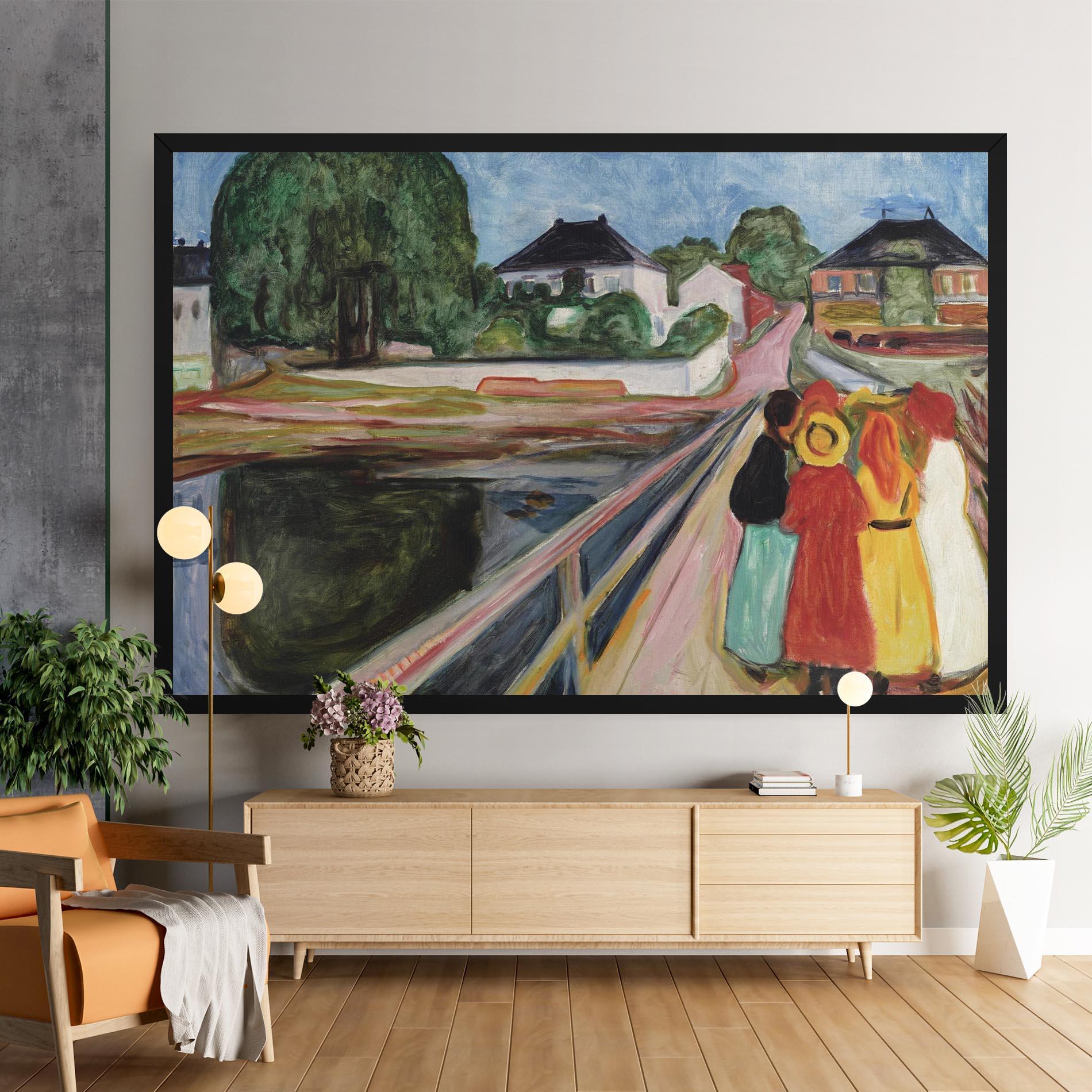 Vászonkép Pikene Pa Broen mockup 9