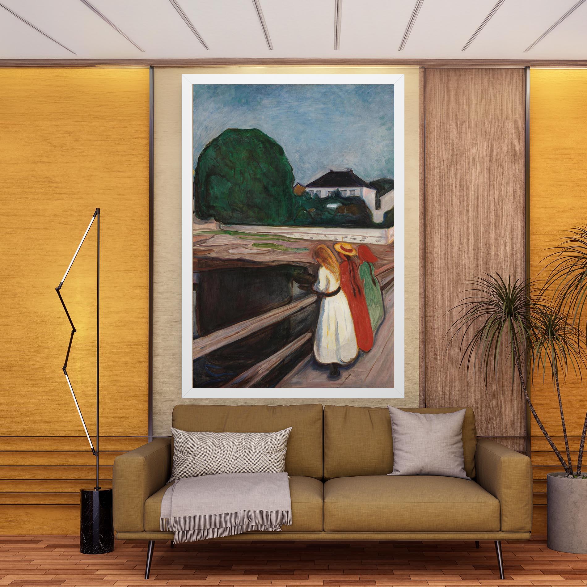 Vászonkép Girls On The Bridge mockup 9