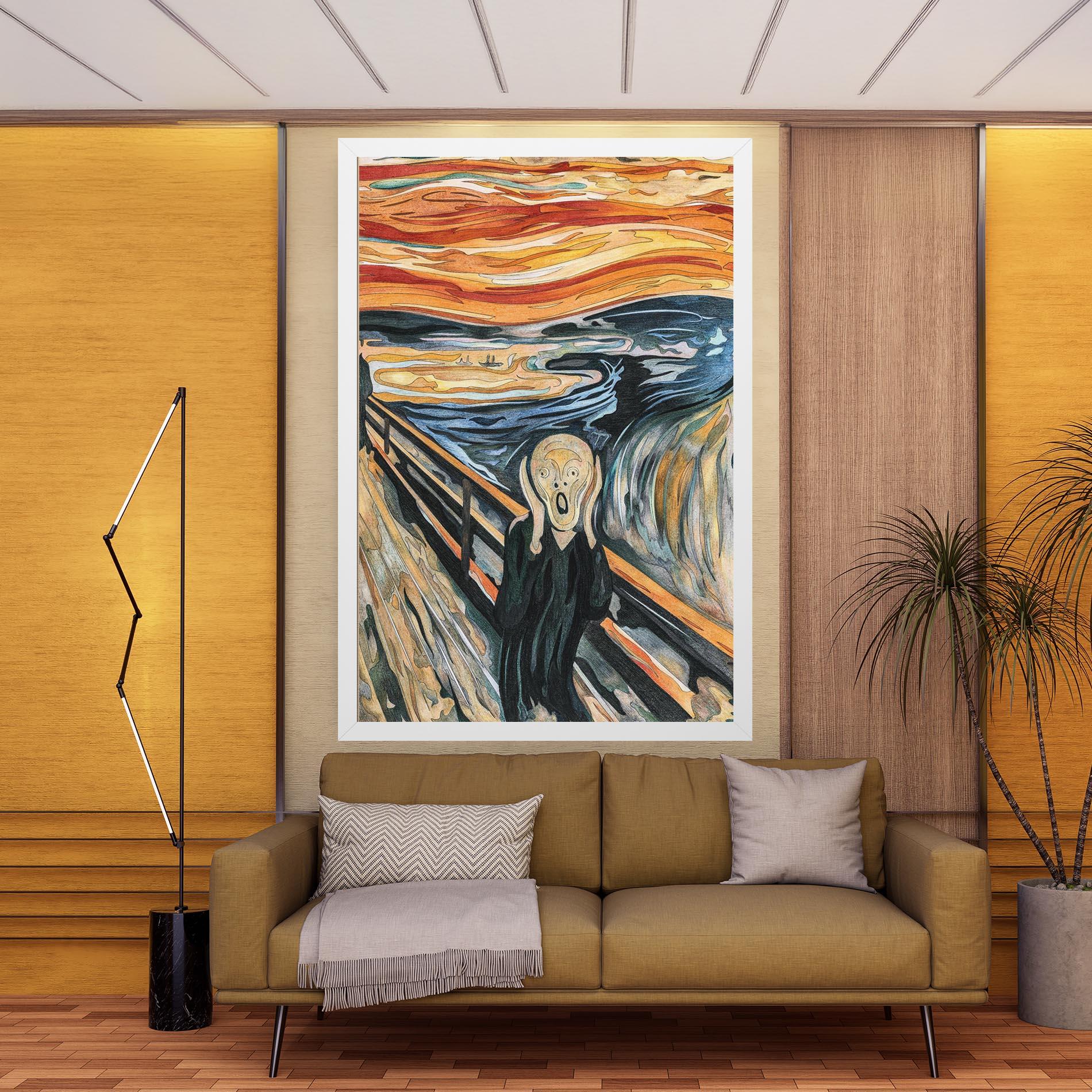 Vászonkép The Scream mockup 9