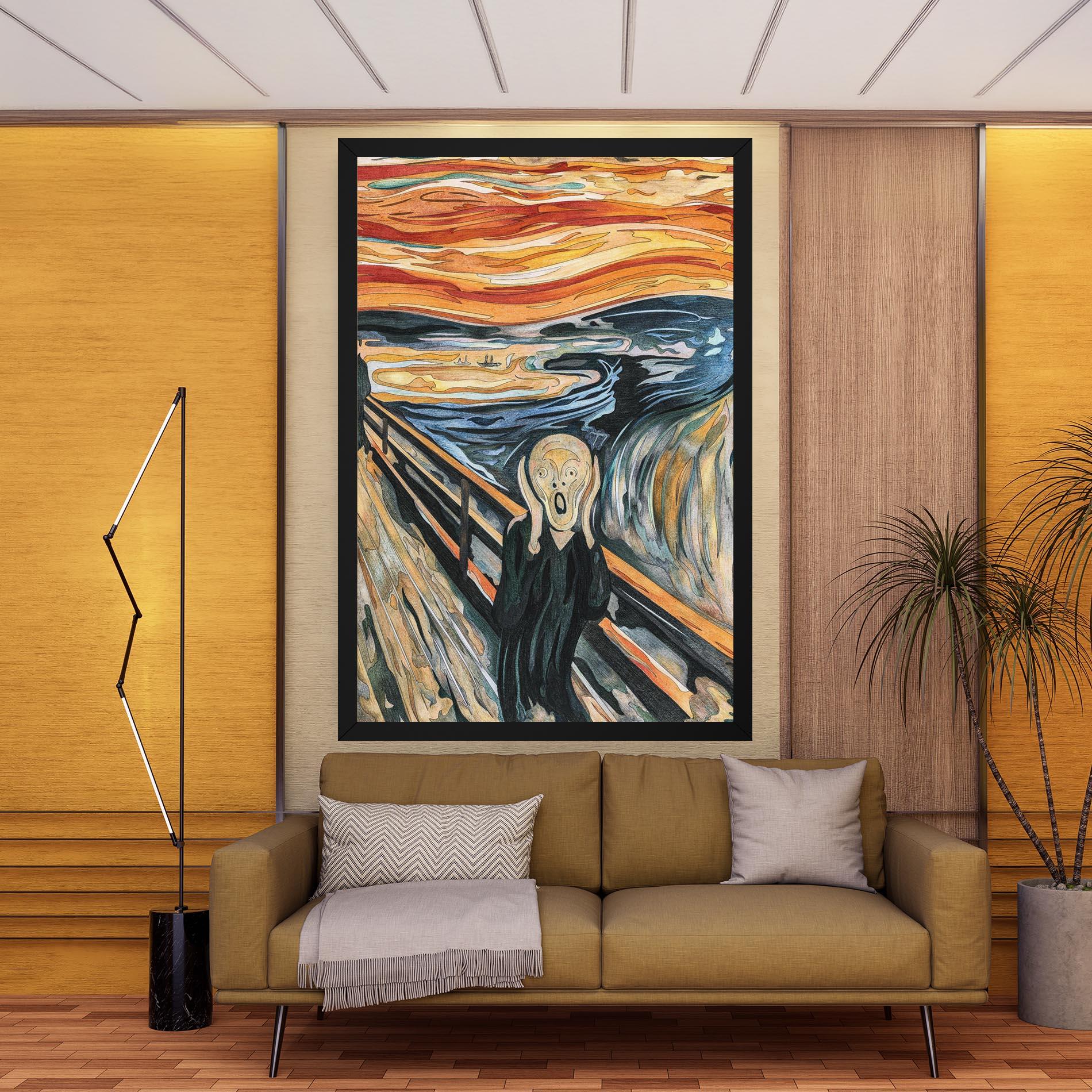 Vászonkép The Scream mockup 9