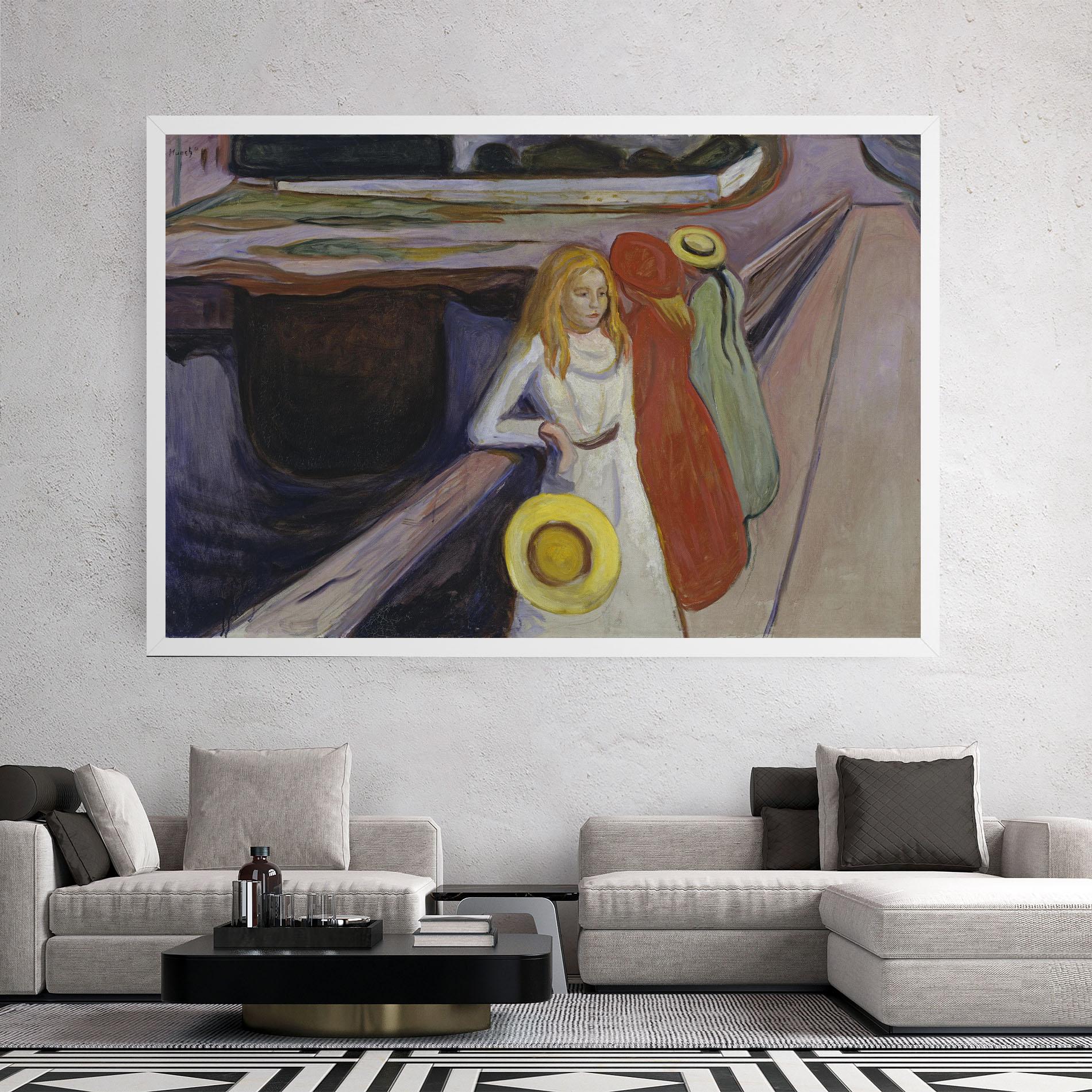 Vászonkép Bridge Girls mockup 2