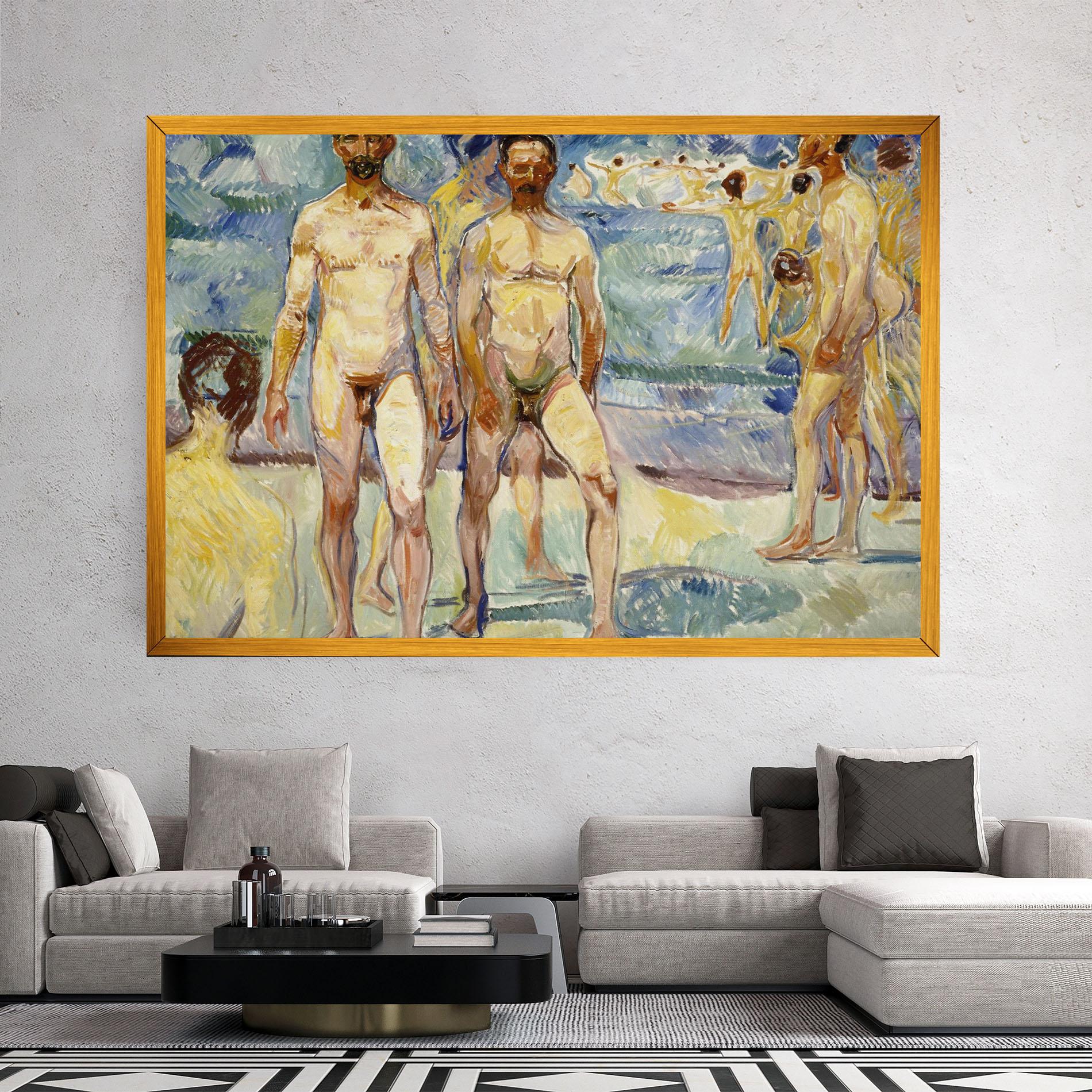 Vászonkép Bathing Men mockup 2