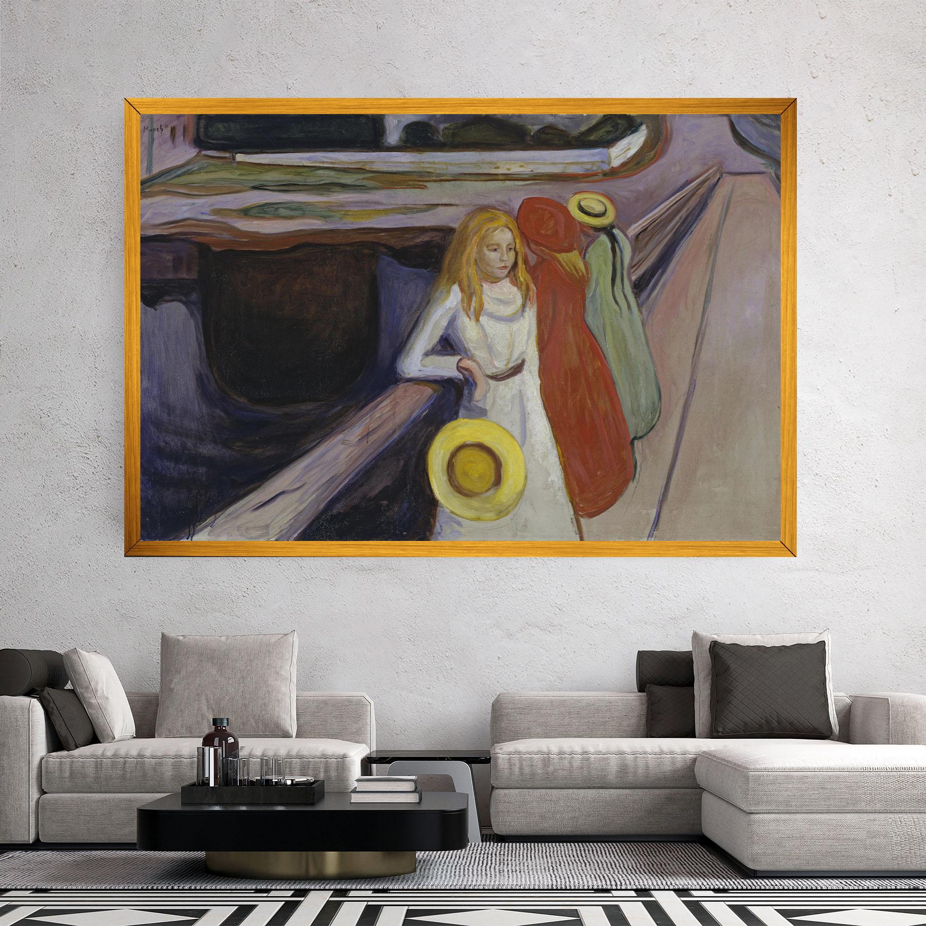 Vászonkép Bridge Girls mockup 2