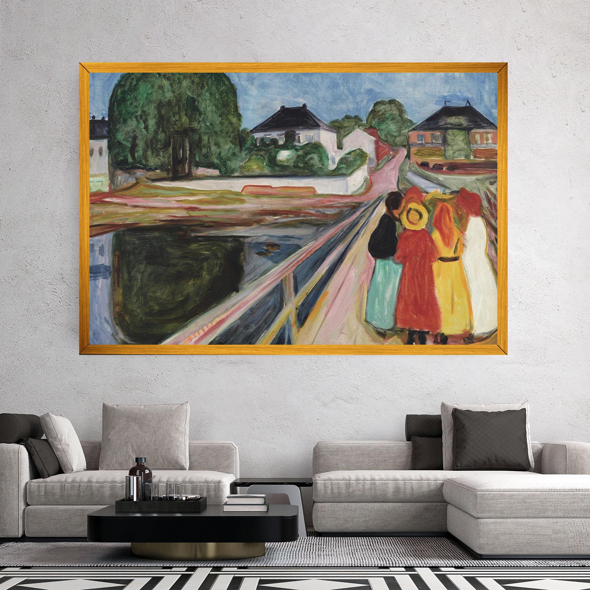 Vászonkép Pikene Pa Broen mockup 2