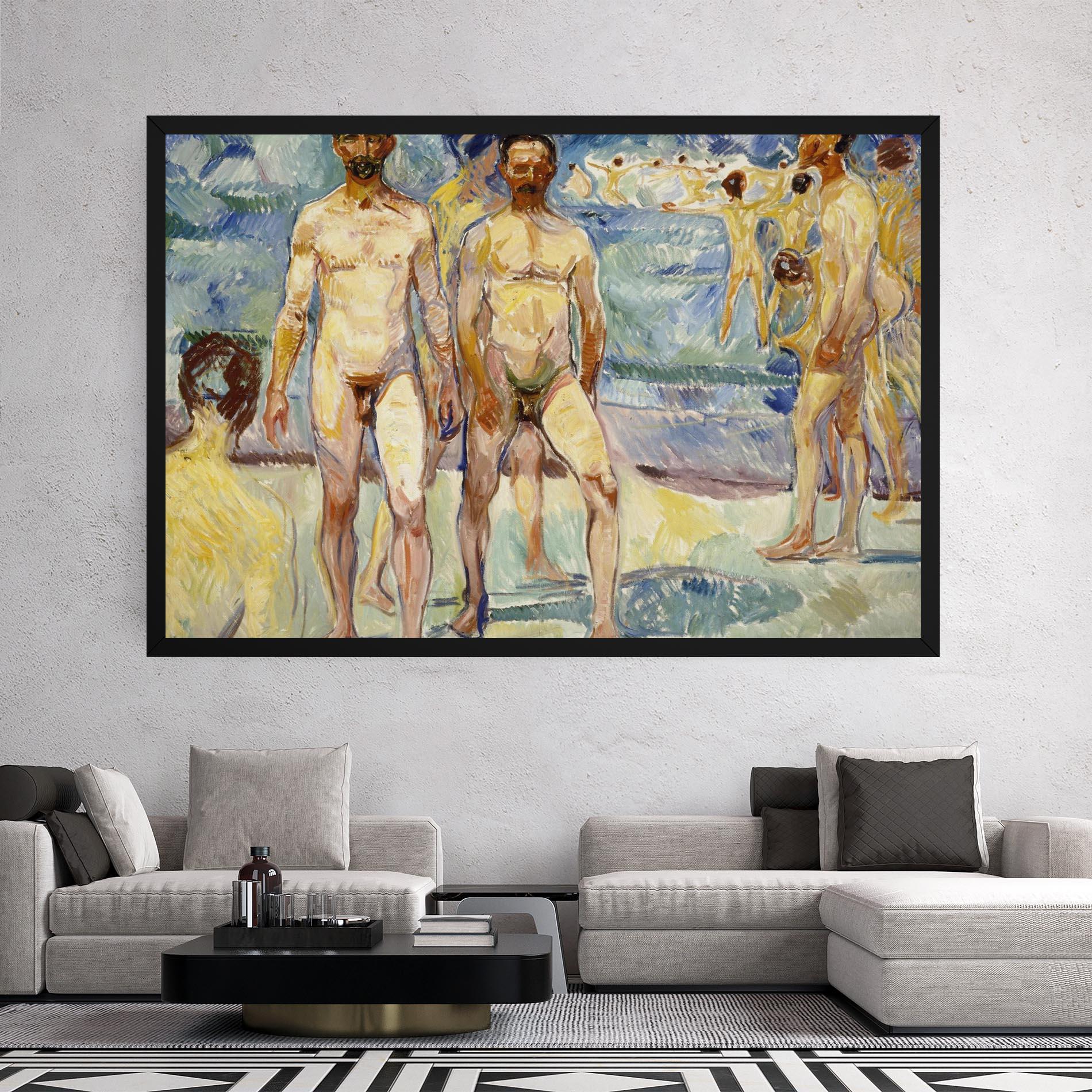 Vászonkép Bathing Men mockup 2