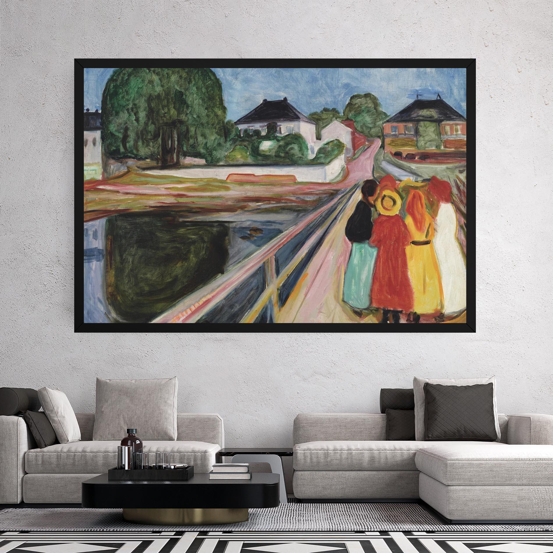 Vászonkép Pikene Pa Broen mockup 2