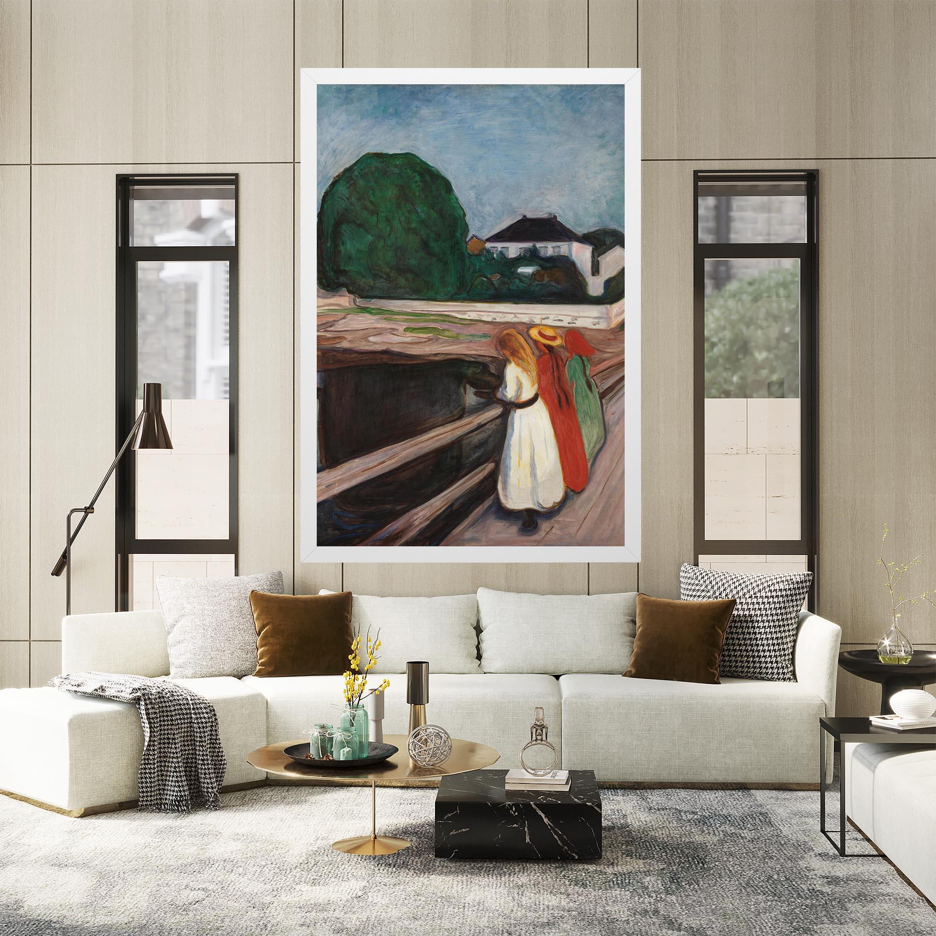 Vászonkép Girls On The Bridge mockup 2