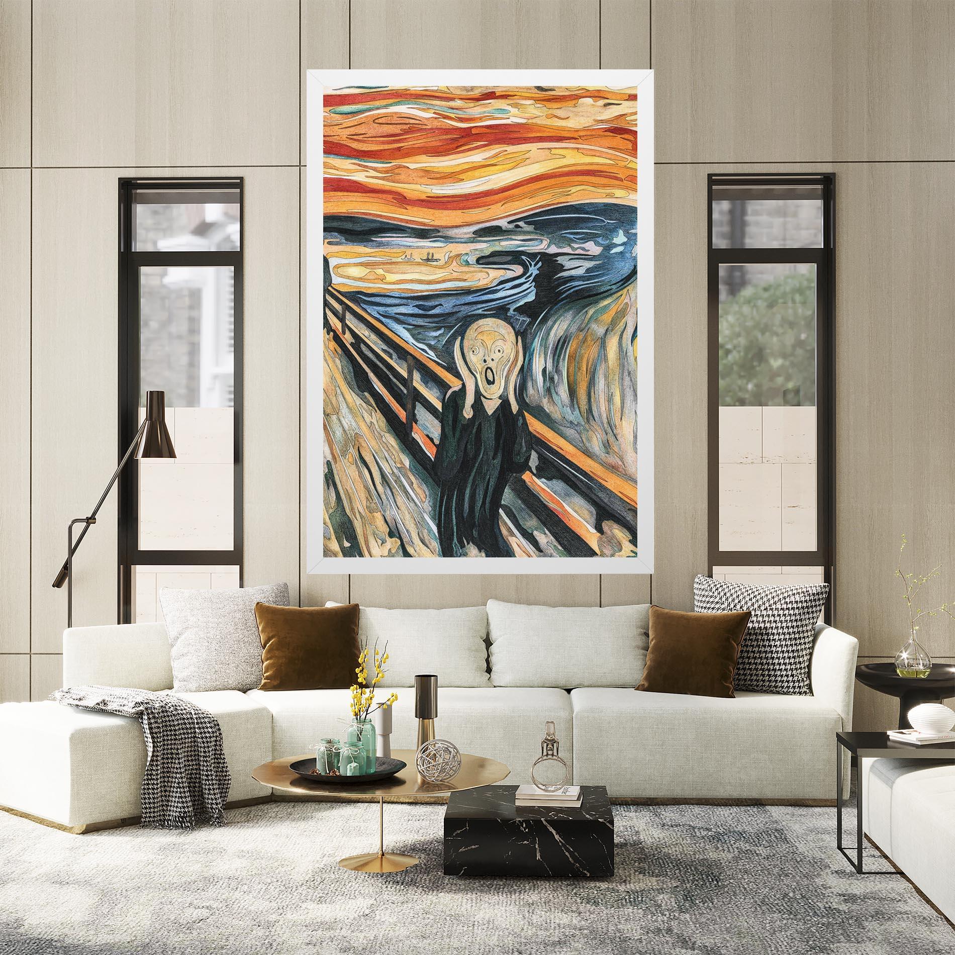 Vászonkép The Scream mockup 2