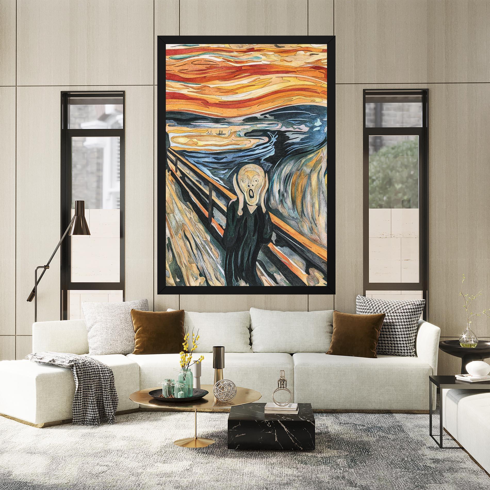 Vászonkép The Scream mockup 2