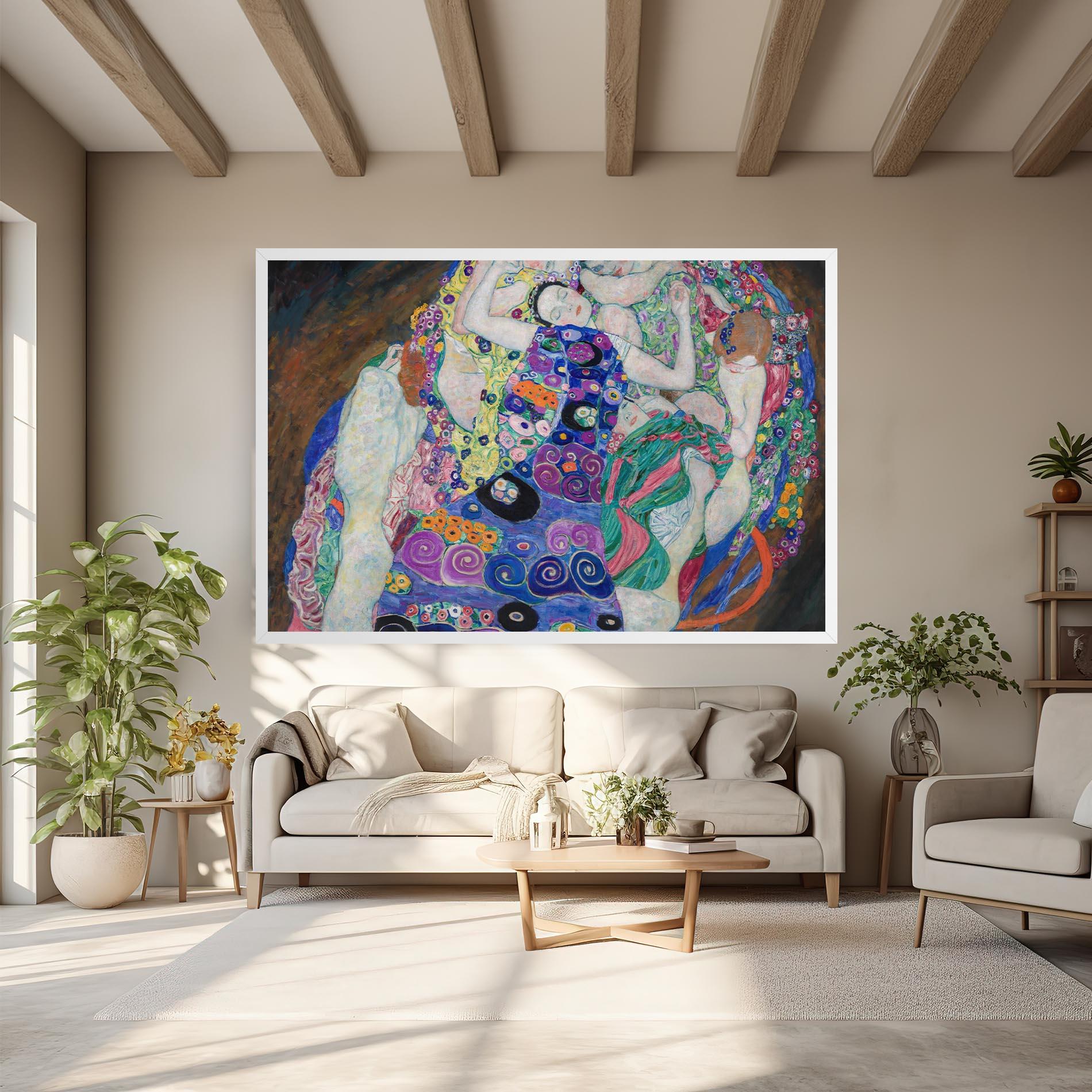 Vászonkép Klimt Die Jungfrau mockup 6