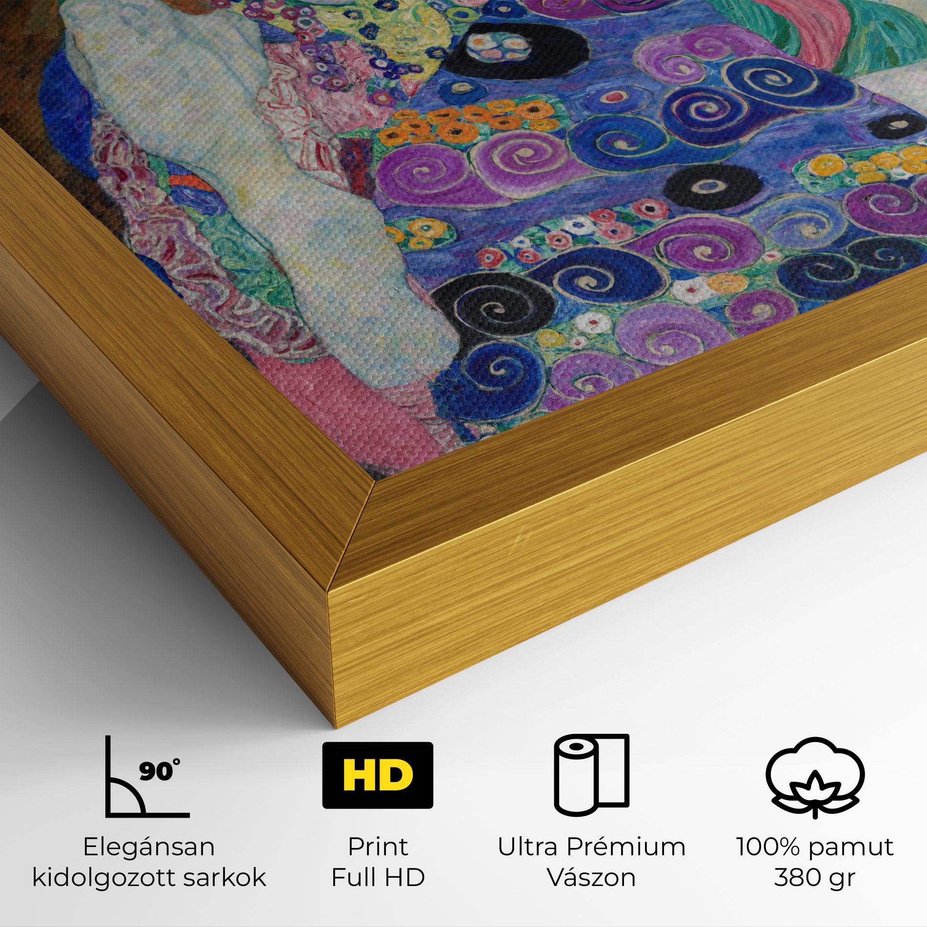 Vászonkép Klimt Die Jungfrau mockup 4