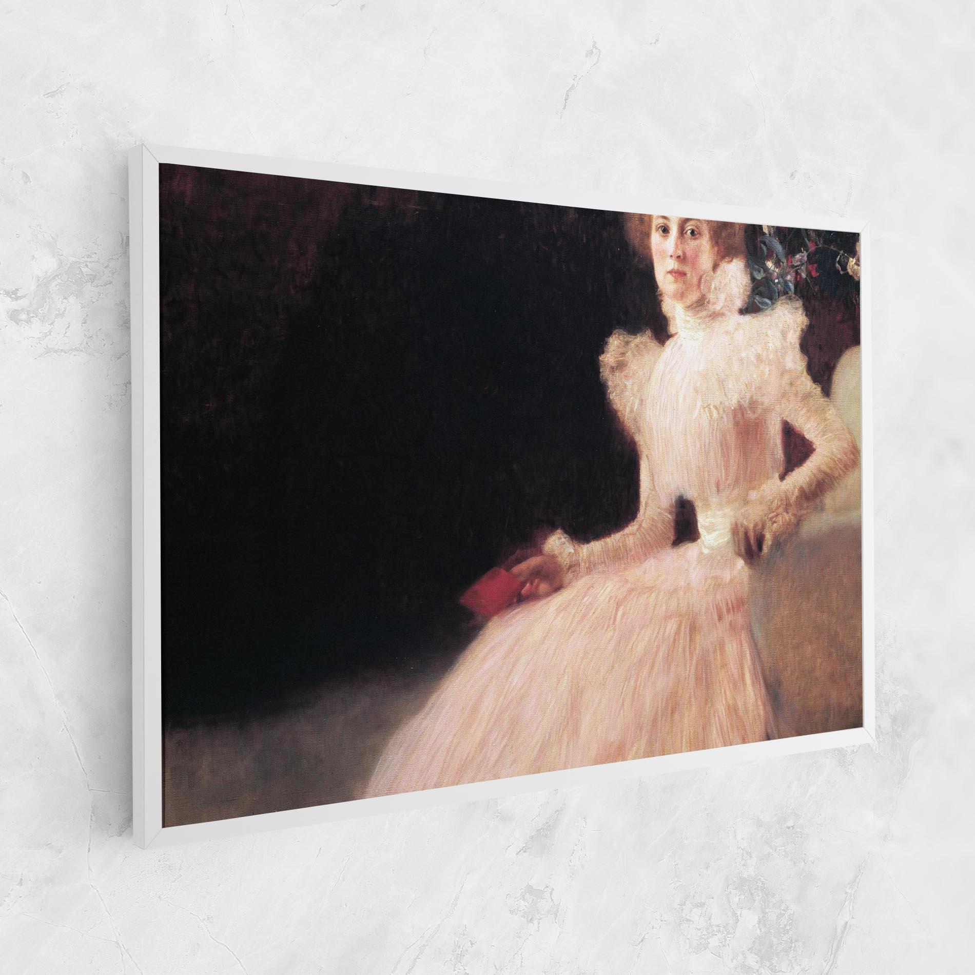 Vászonkép Gustav Klimt Pink Dress mockup 1