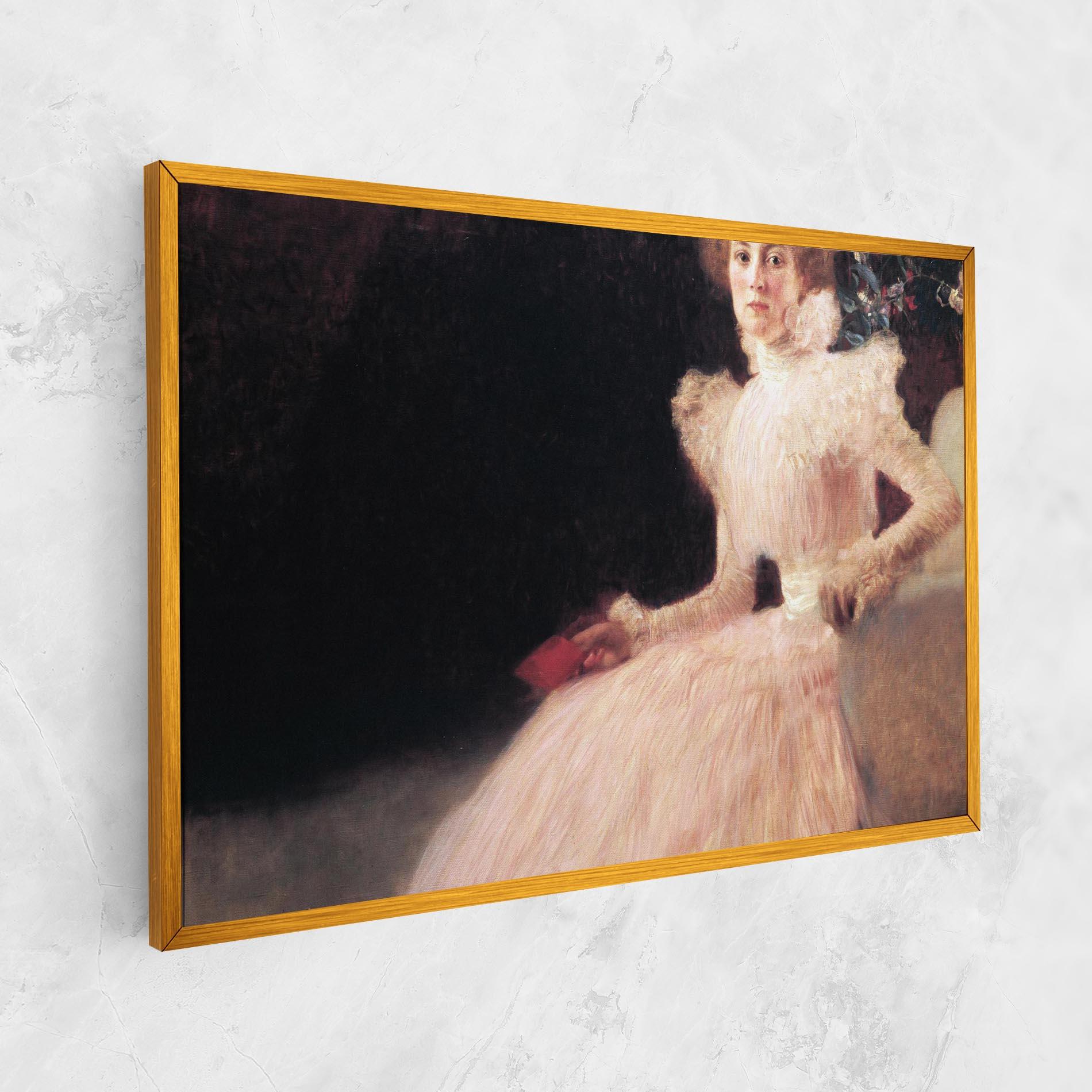 Vászonkép Gustav Klimt Pink Dress mockup 1