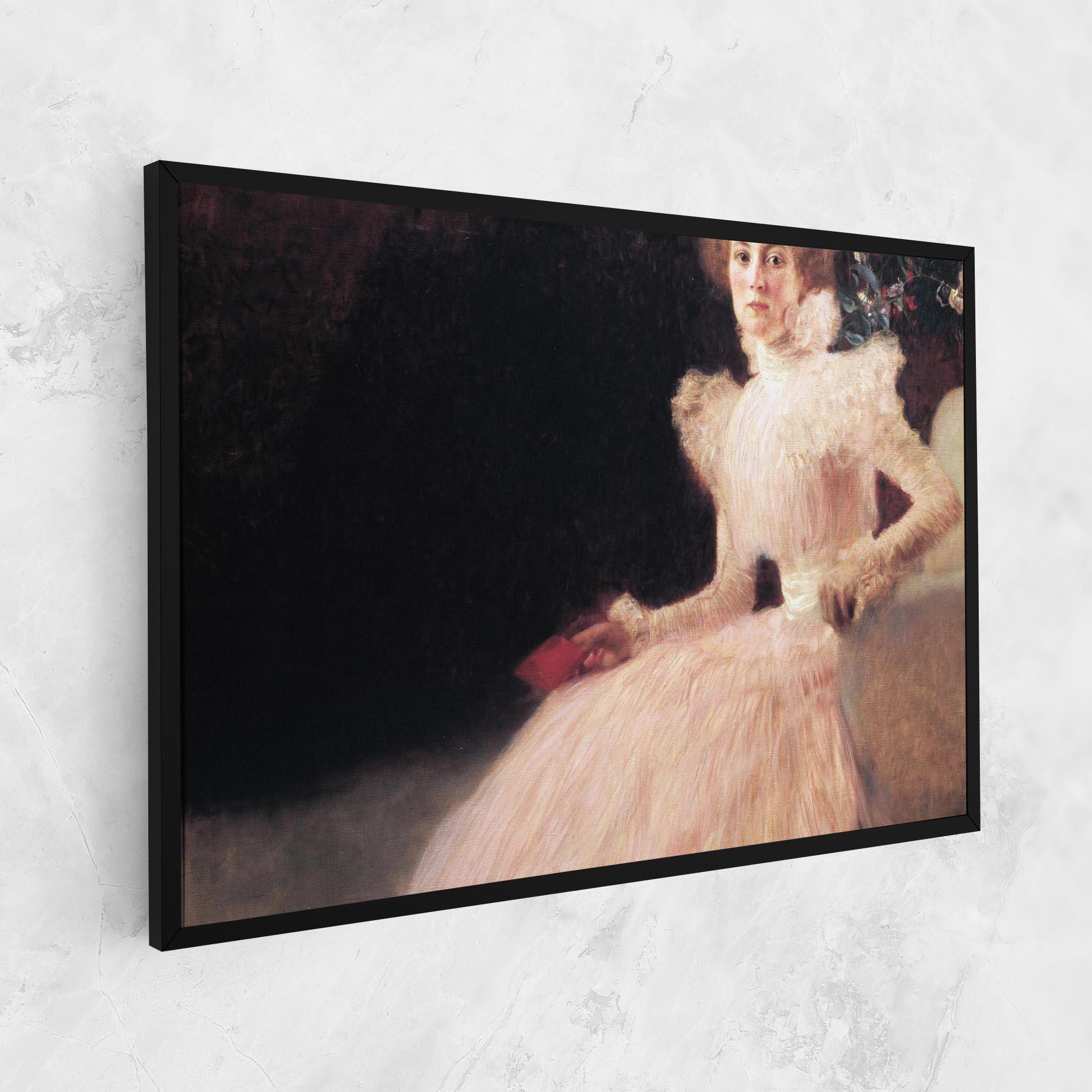 Vászonkép Gustav Klimt Pink Dress mockup 1