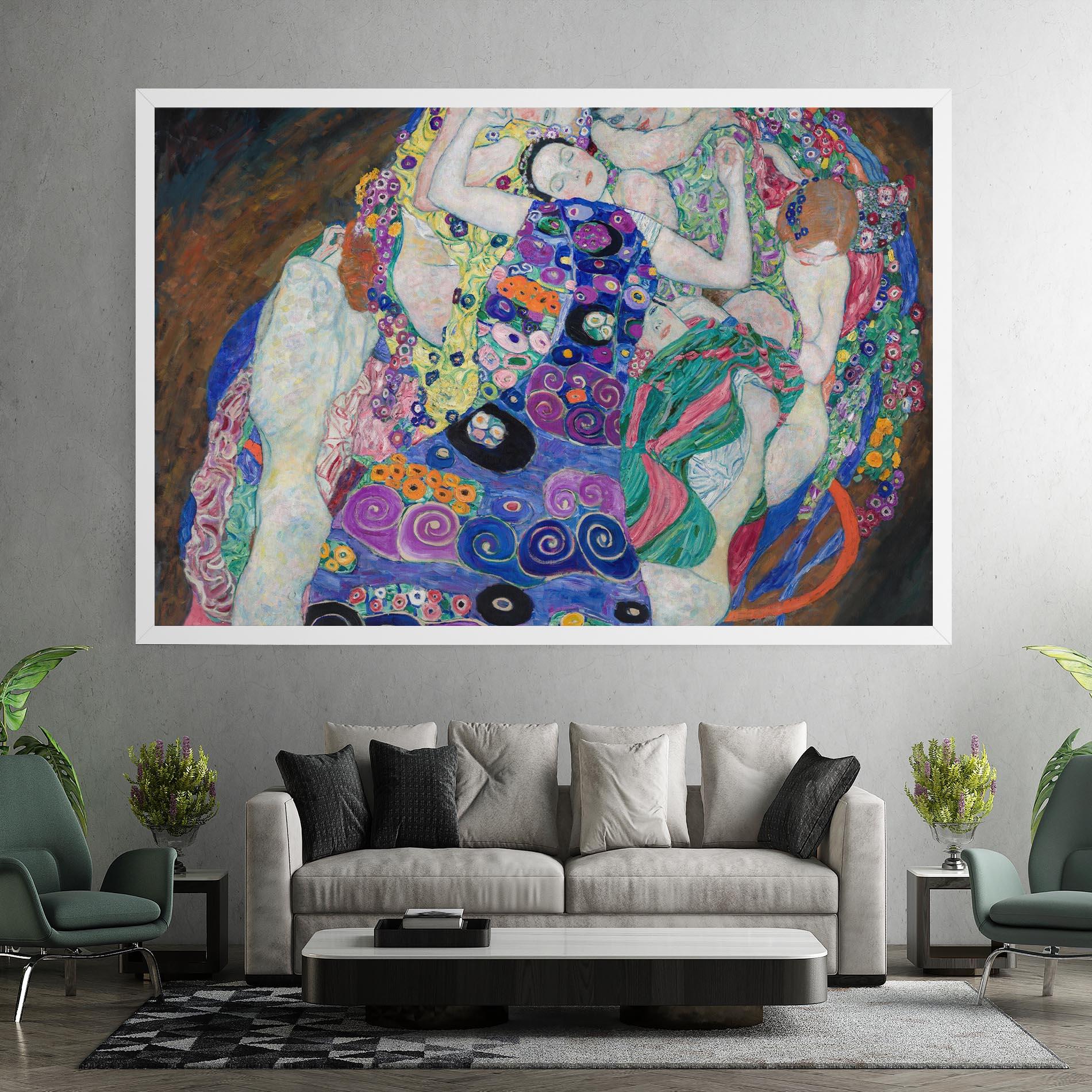 Vászonkép Klimt Die Jungfrau mockup 7