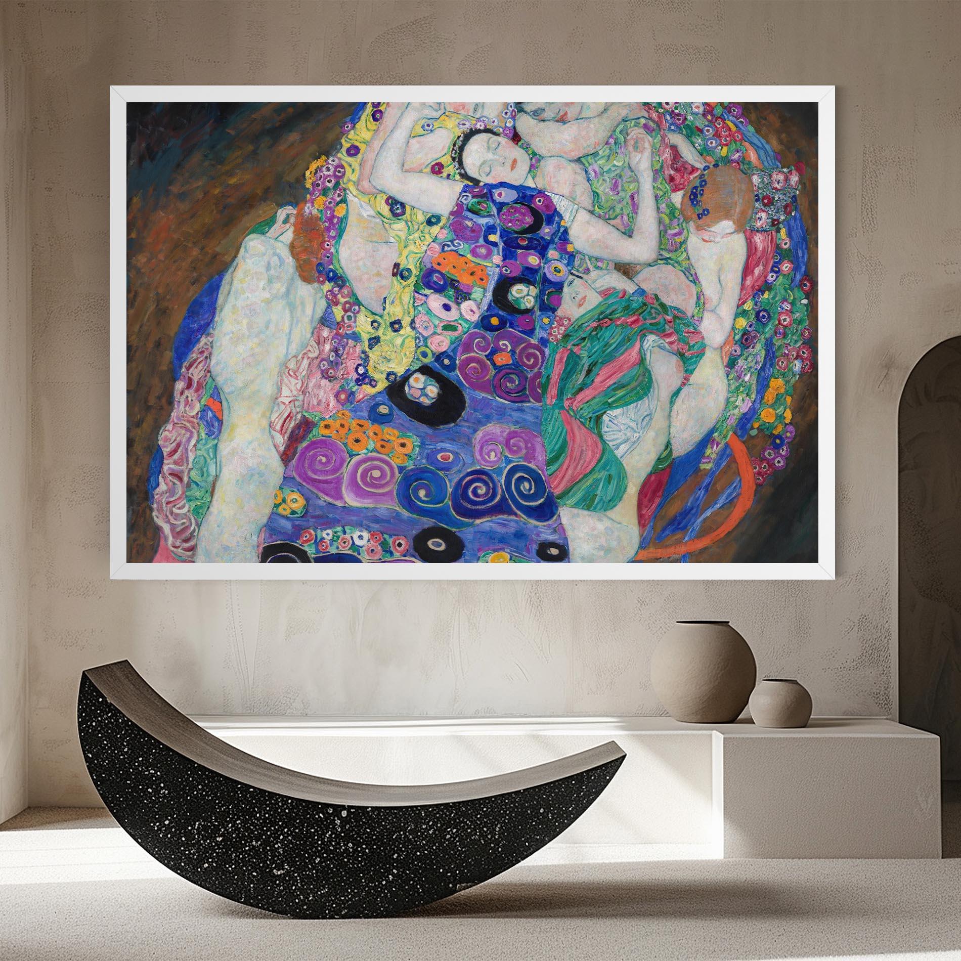 Vászonkép Klimt Die Jungfrau mockup 8