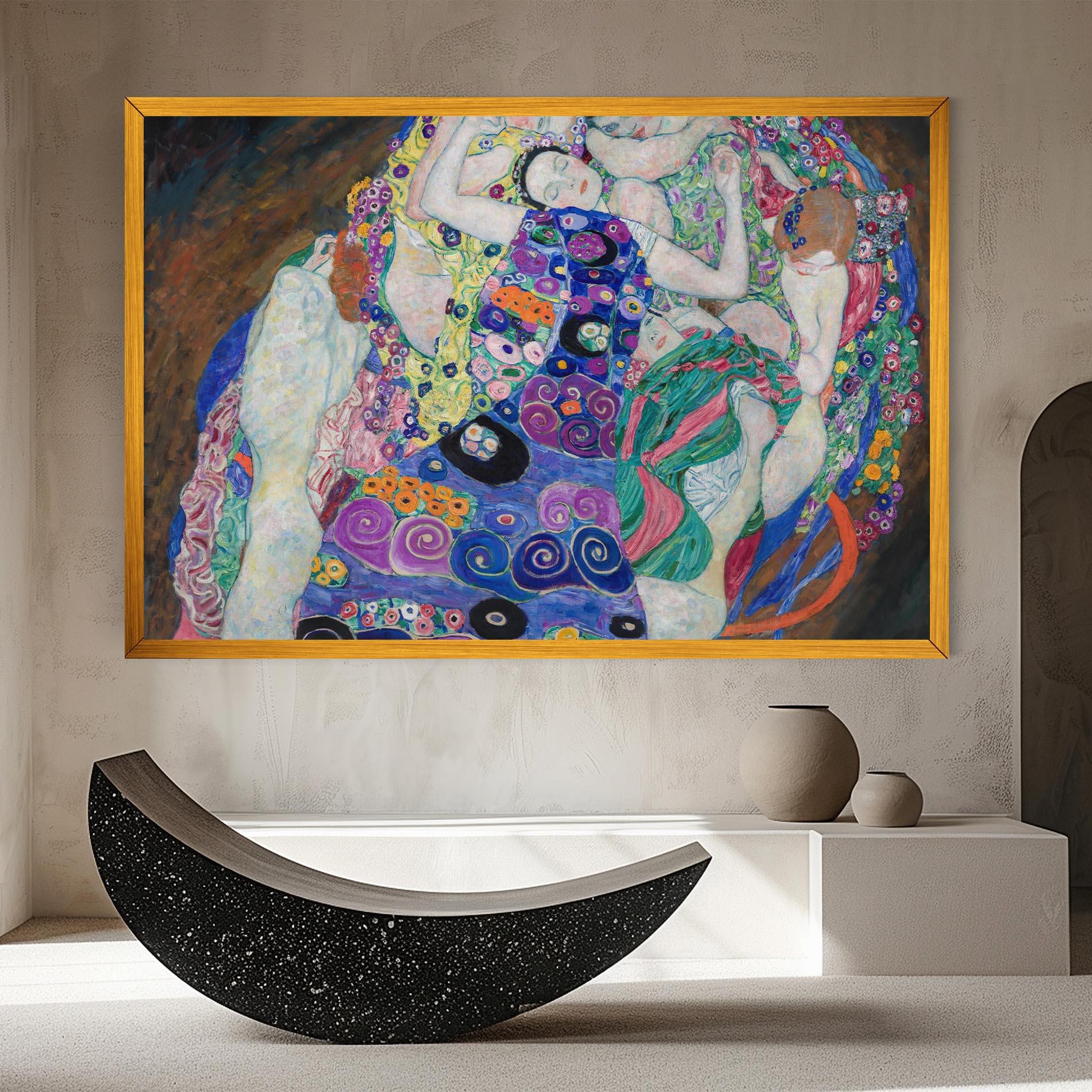 Vászonkép Klimt Die Jungfrau mockup 8