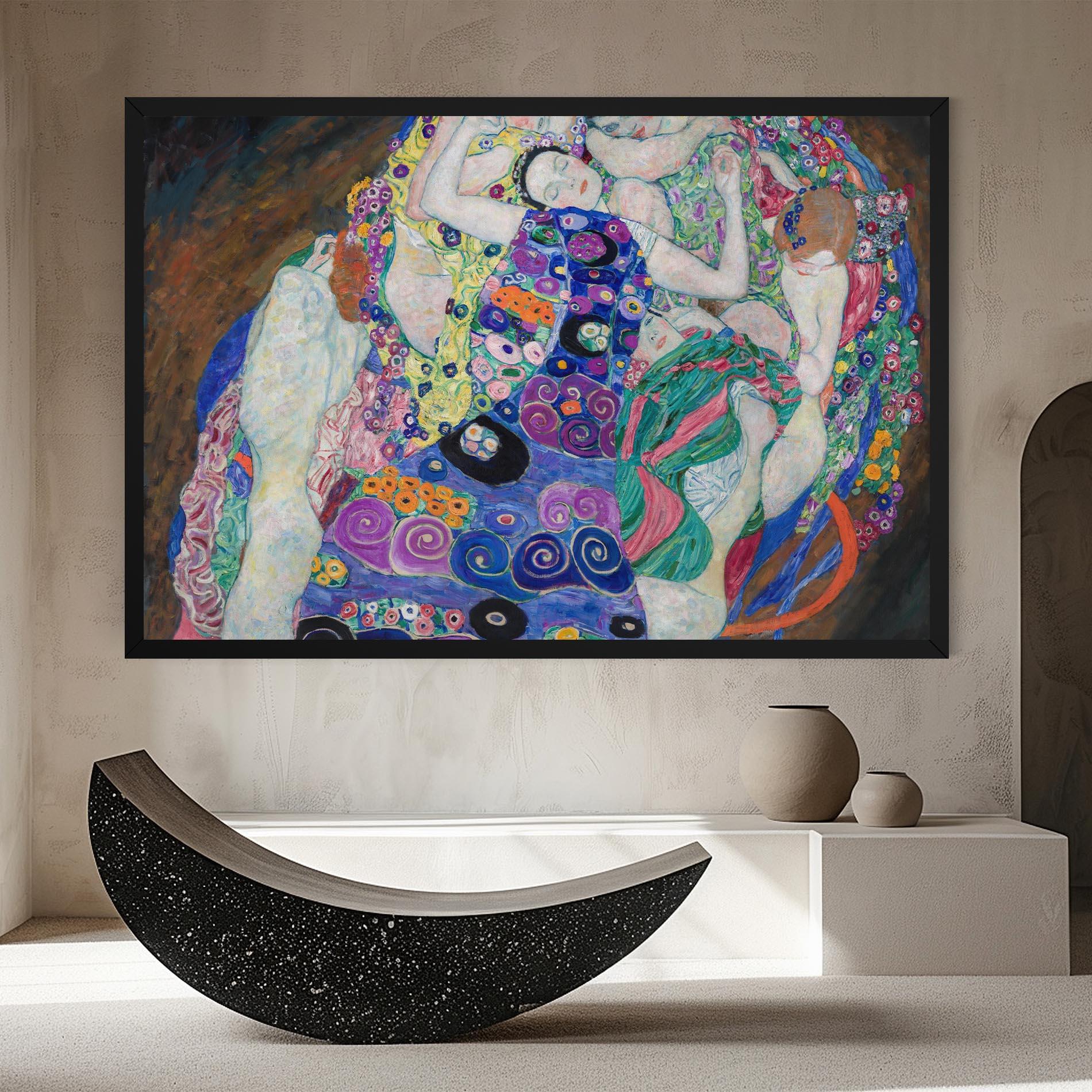 Vászonkép Klimt Die Jungfrau mockup 8