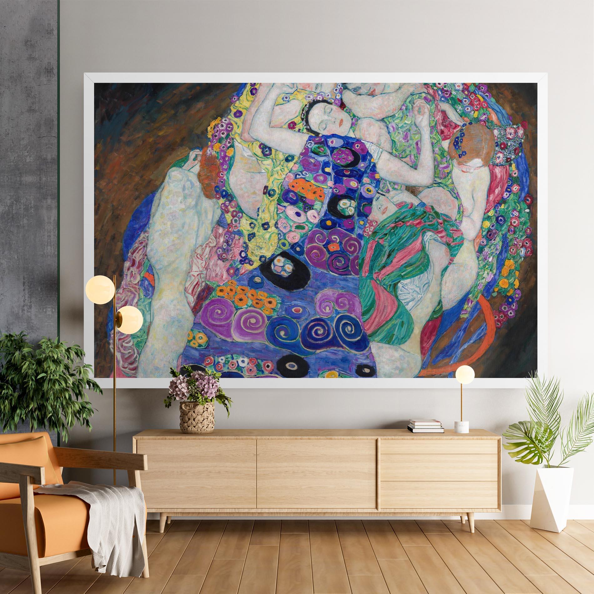 Vászonkép Klimt Die Jungfrau mockup 9