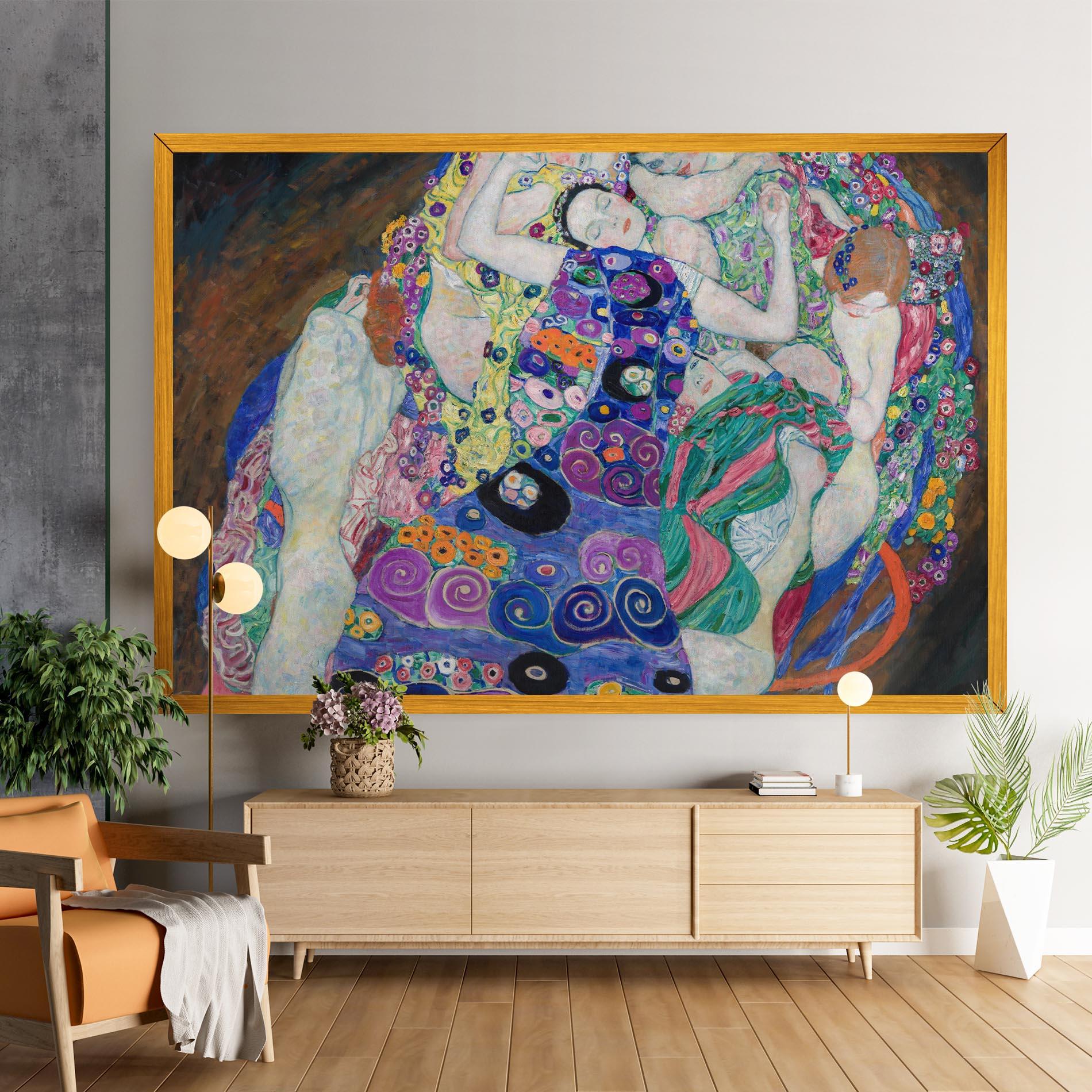 Vászonkép Klimt Die Jungfrau mockup 9