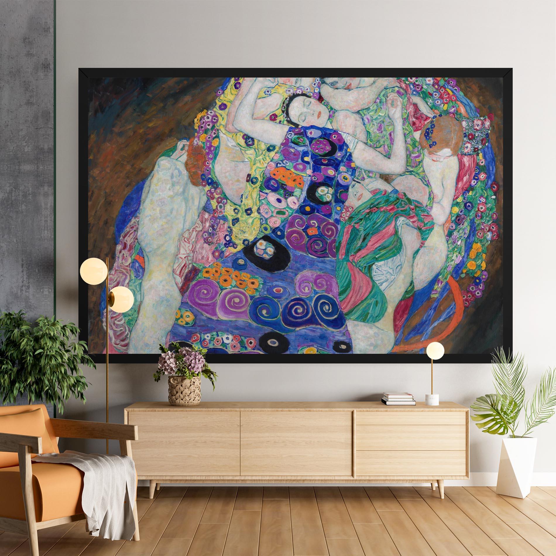 Vászonkép Klimt Die Jungfrau mockup 9