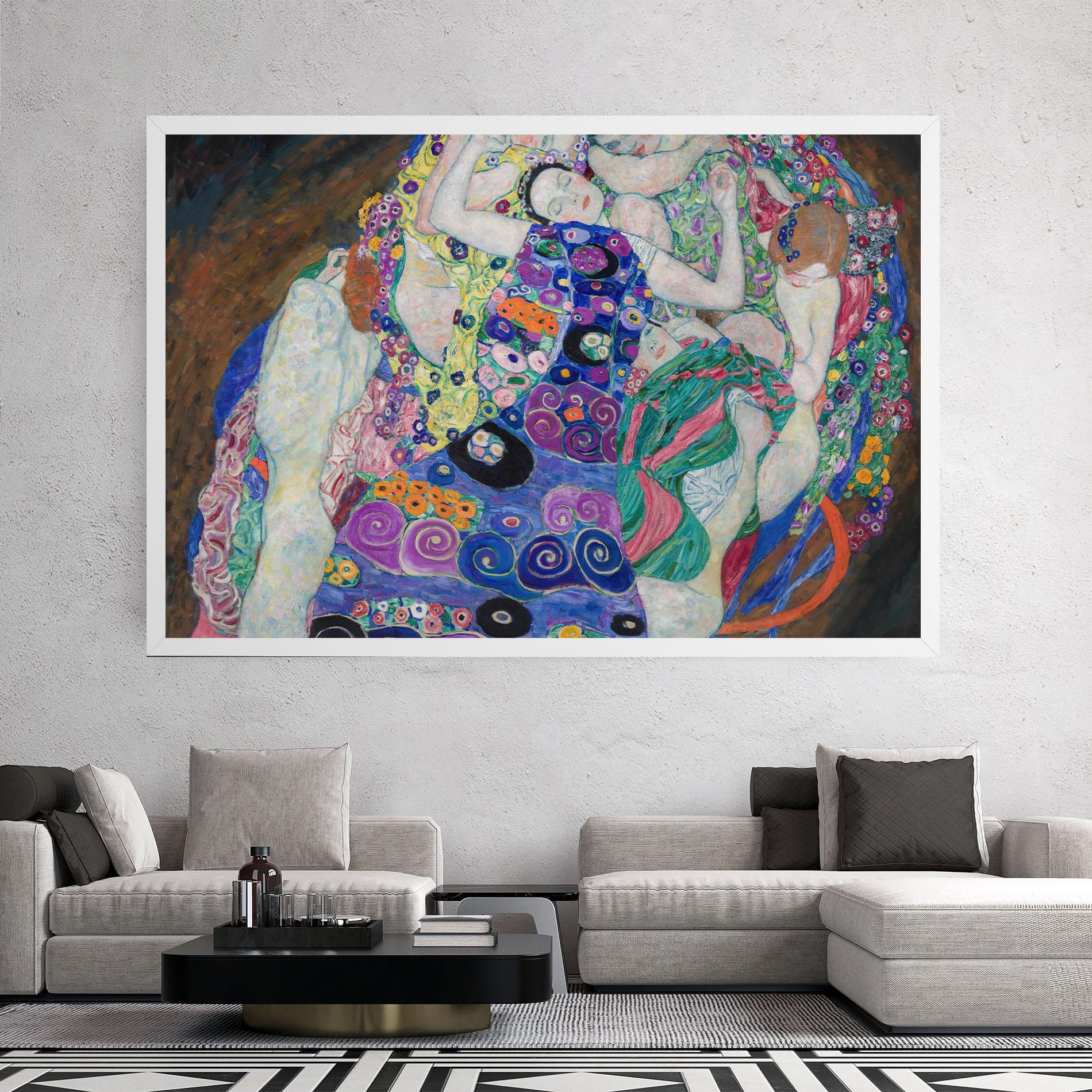 Vászonkép Klimt Die Jungfrau mockup 2