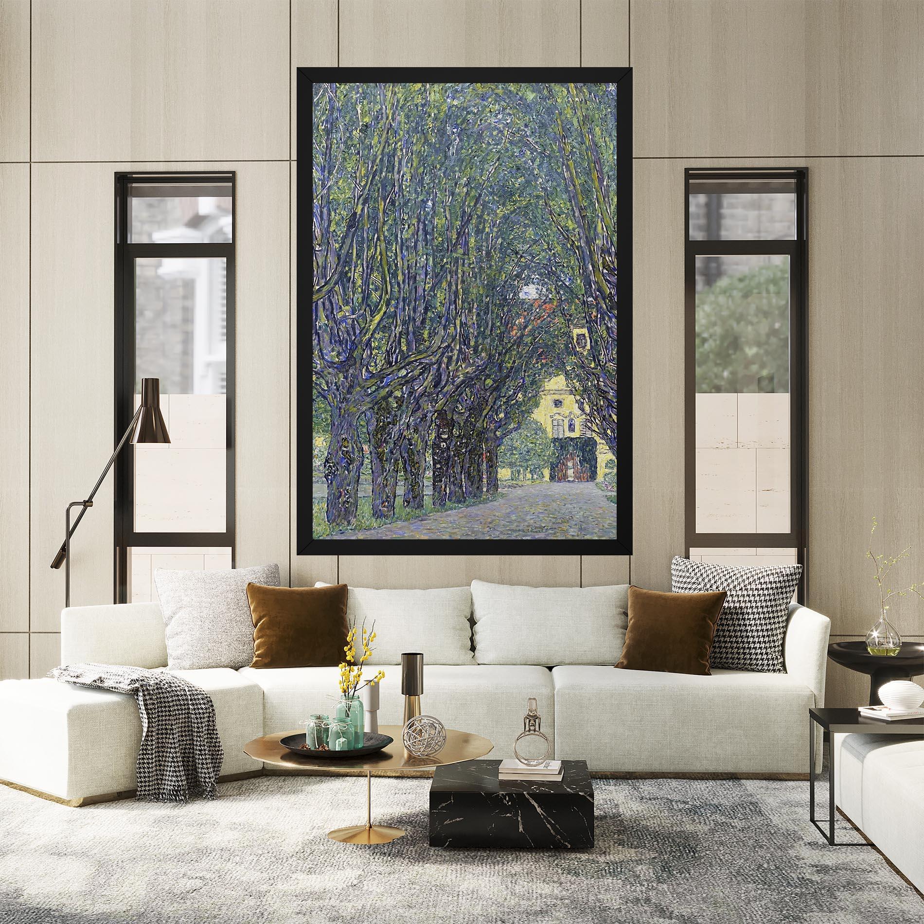 Vászonkép Allee At Schloss Kammer mockup 2