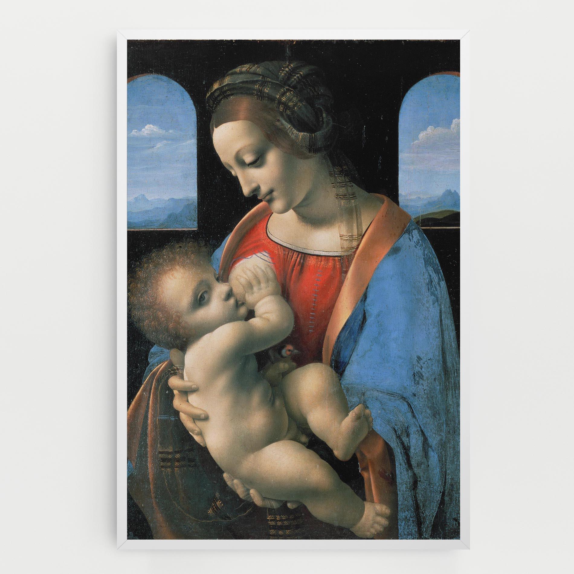 Vászonkép Leonardo Da Vinci Attributed Madonna Litta mockup 0