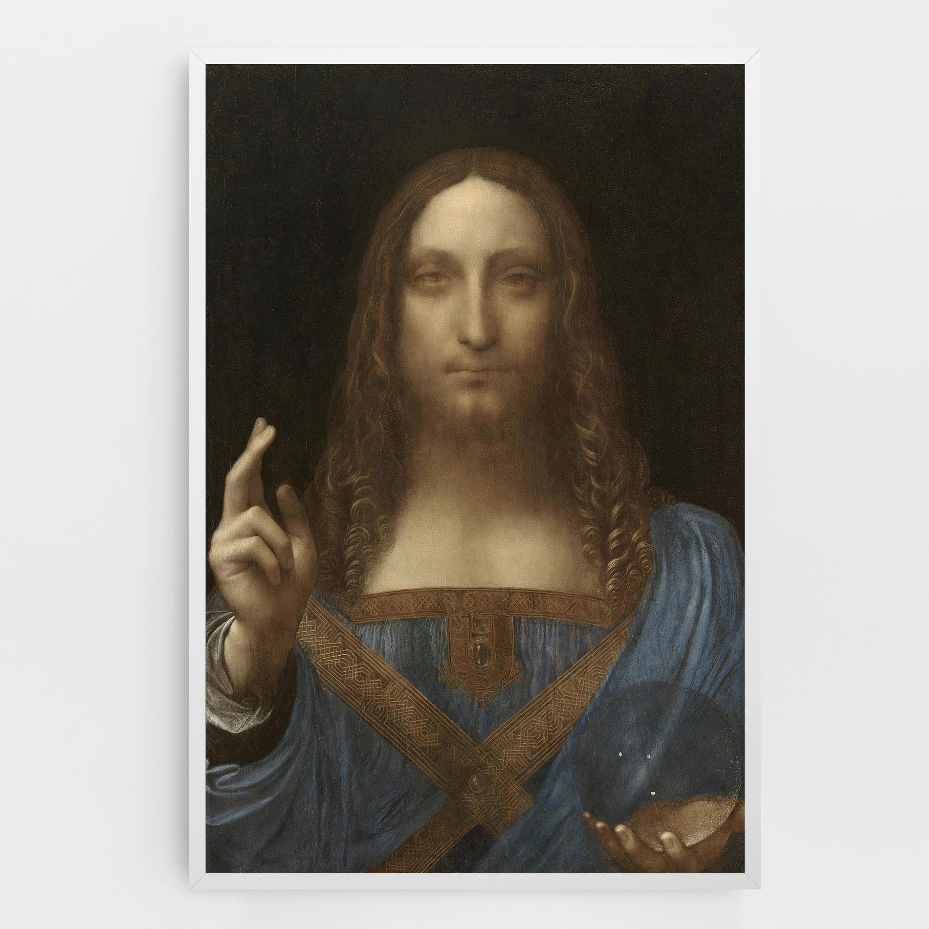 Vászonkép Leonardo Da Vinci Salvator Mundi mockup 0