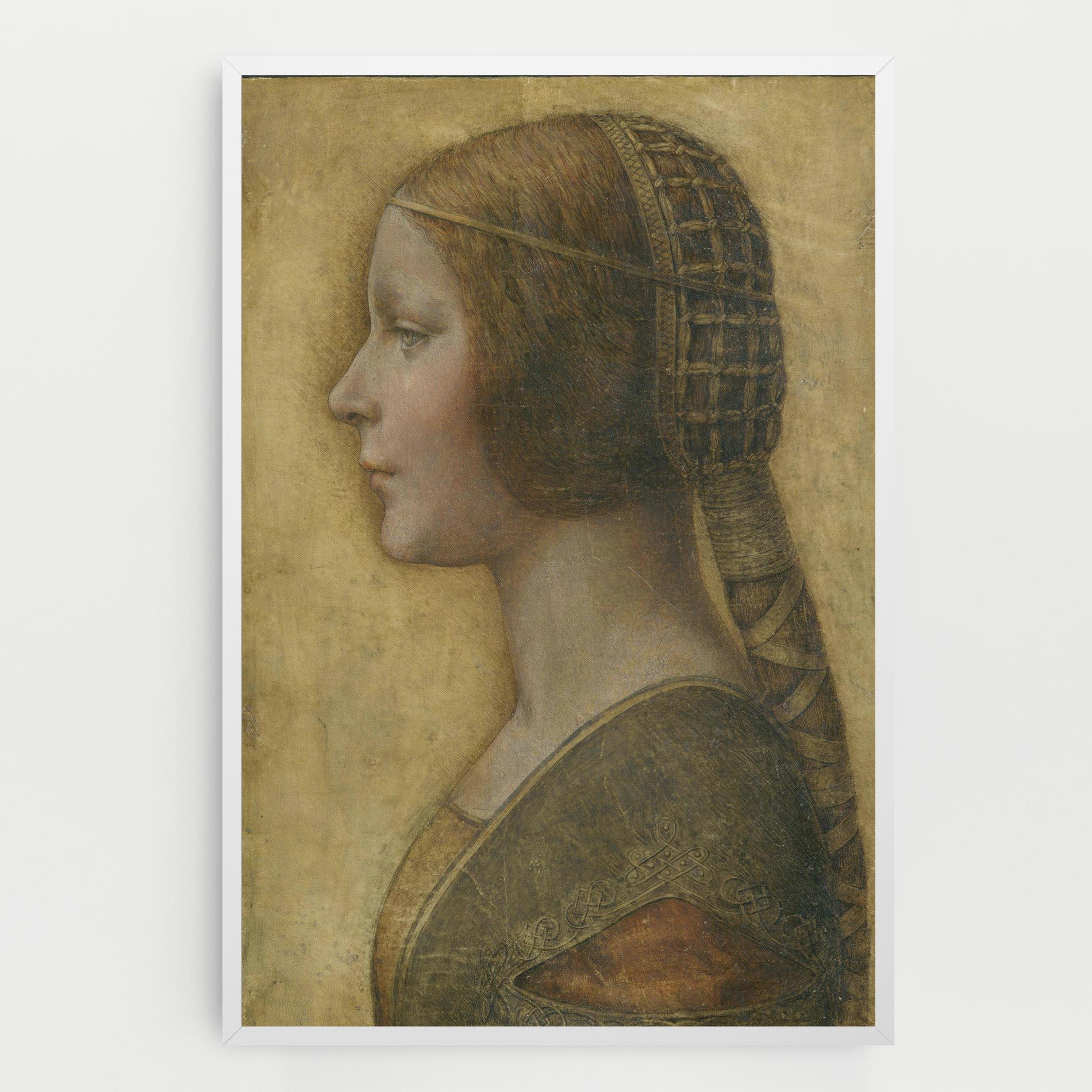 Vászonkép Profile Of A Young Fiancee Da Vinci mockup 0