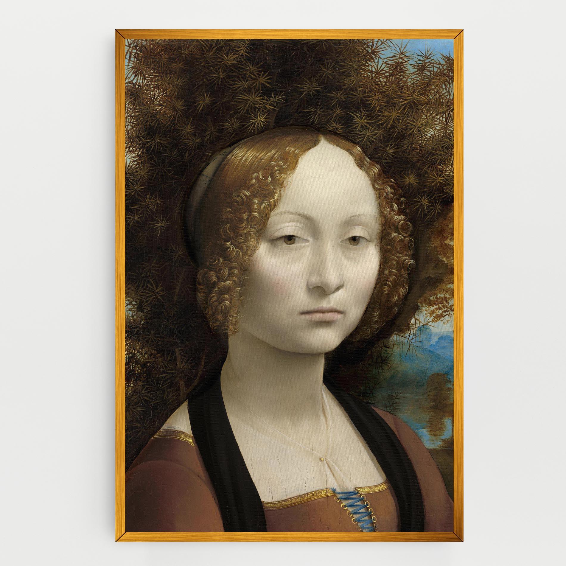Vászonkép Leonardo Da Vinci Ginevra De Benci mockup 0