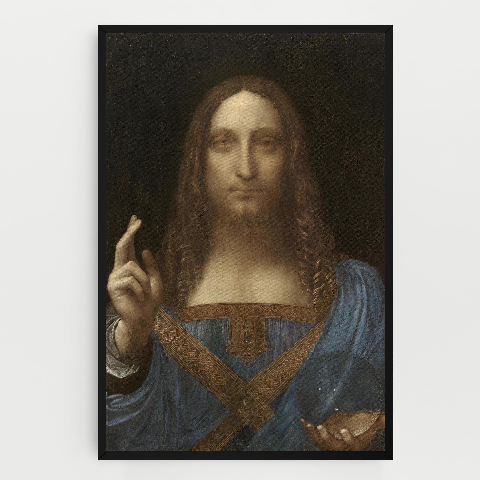 Vászonkép Leonardo Da Vinci Salvator Mundi mockup 0