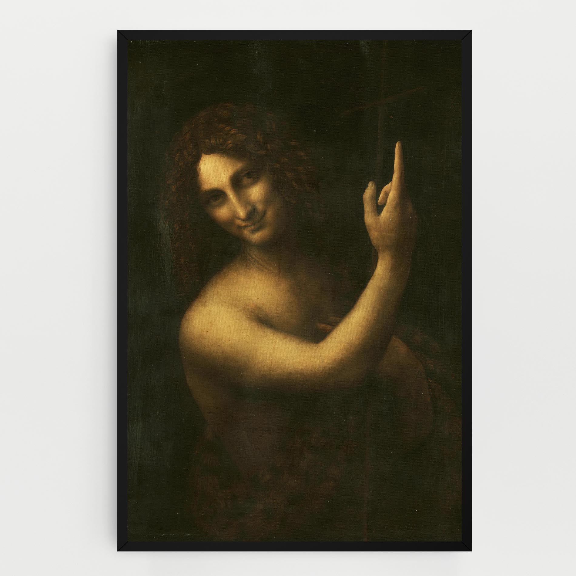 Vászonkép Seonardo Da Vinci Saint John The Baptist mockup 0