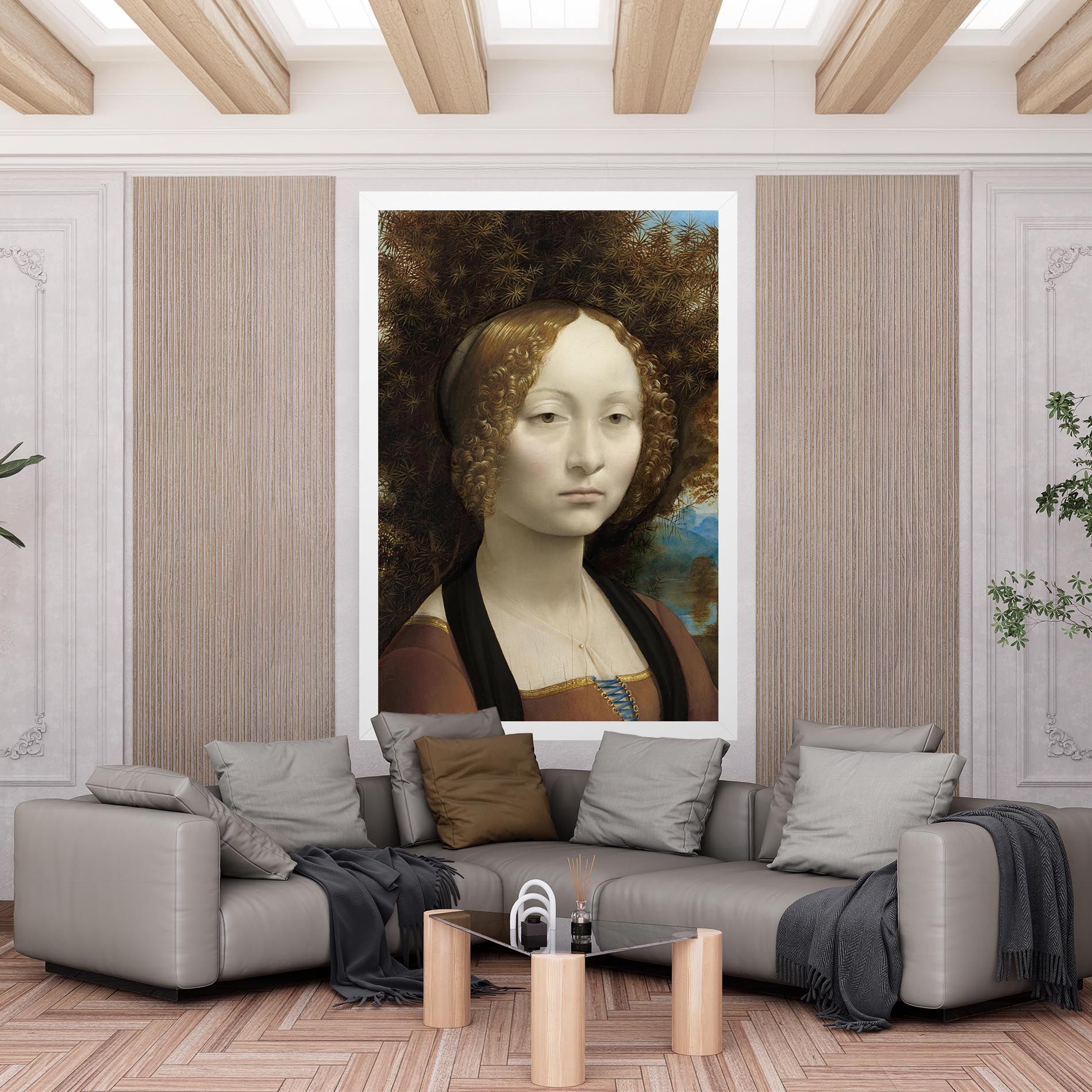 Leonardo Da Vinci Ginevra De Benci mockup 6