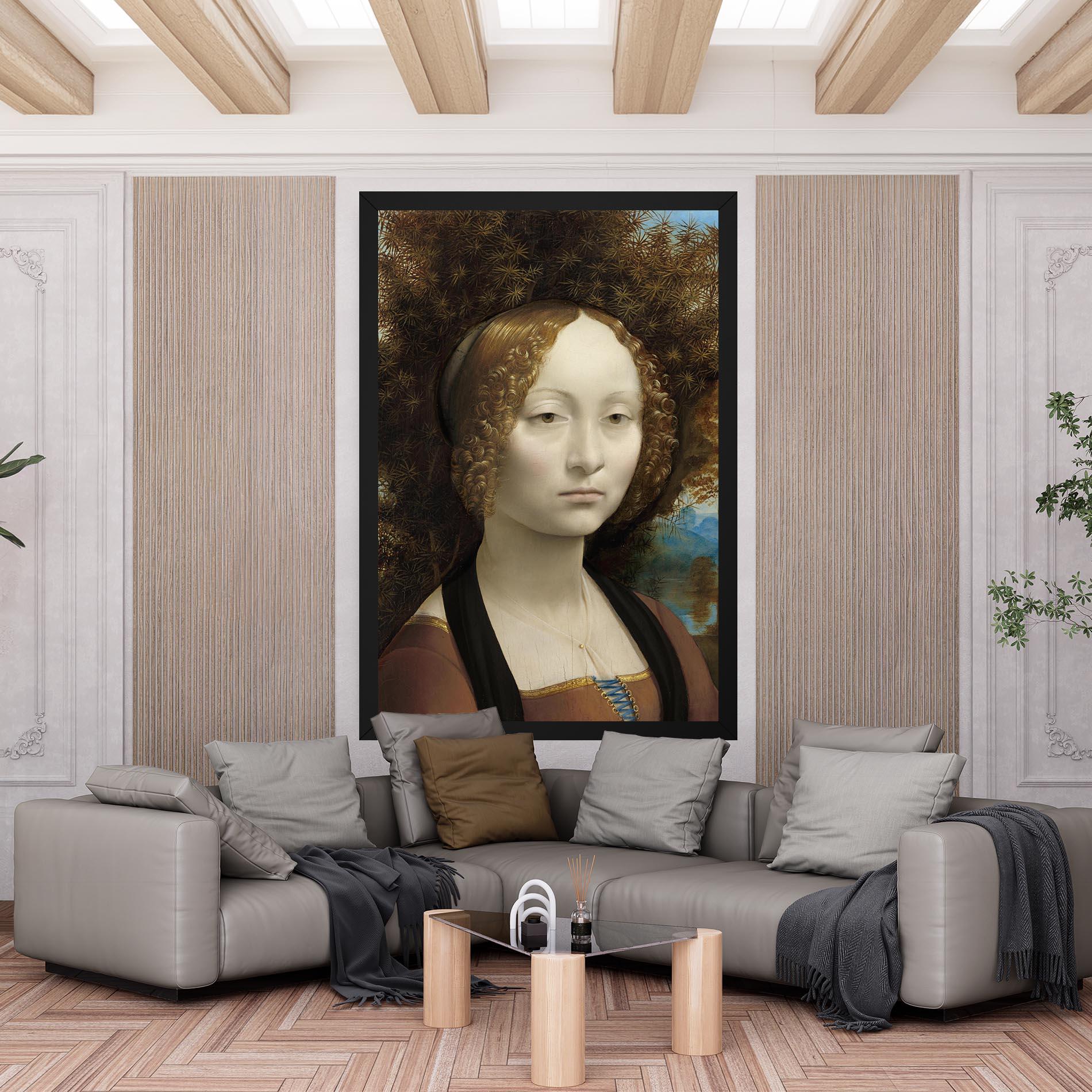 Vászonkép Leonardo Da Vinci Ginevra De Benci mockup 6