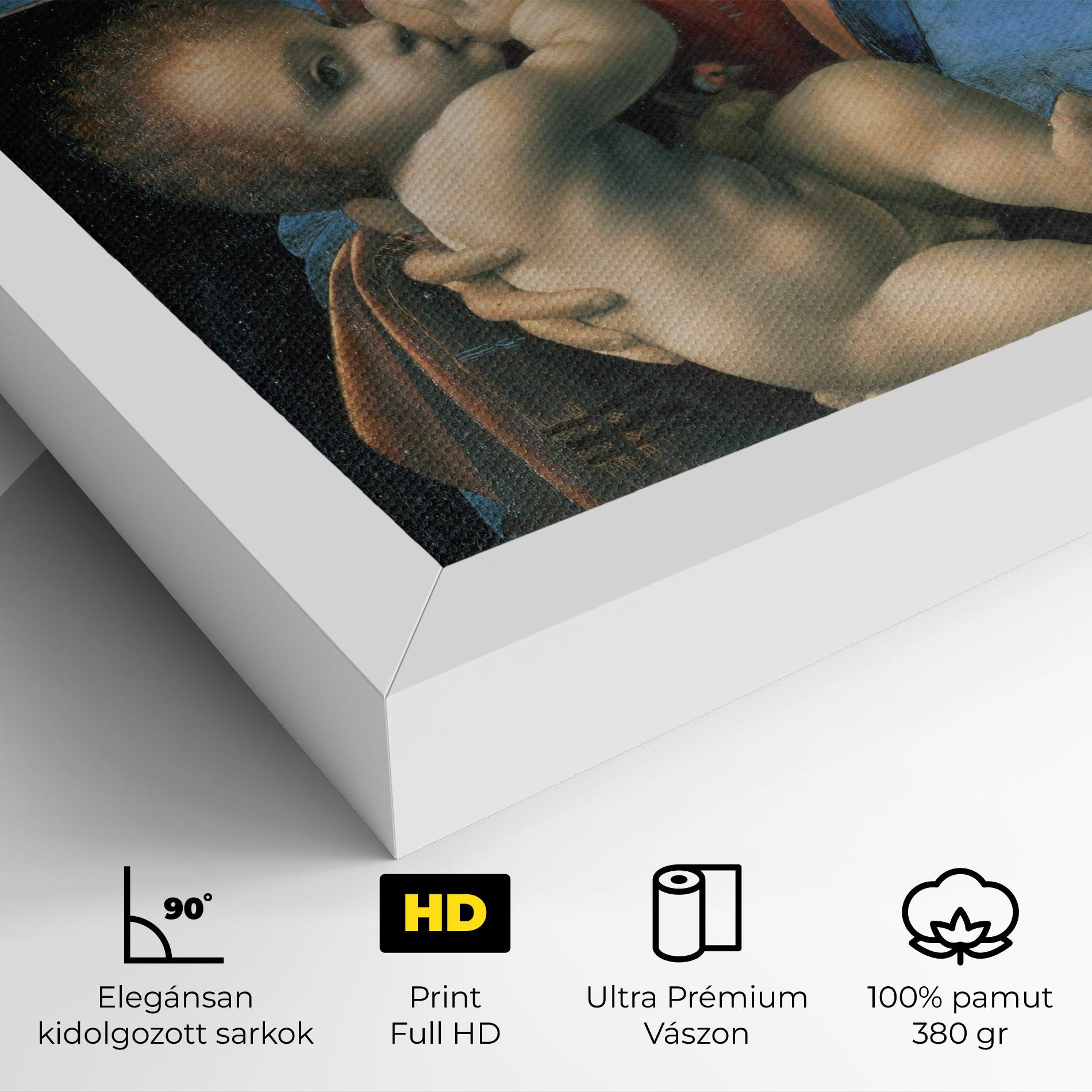 Vászonkép Leonardo Da Vinci Attributed Madonna Litta mockup 4