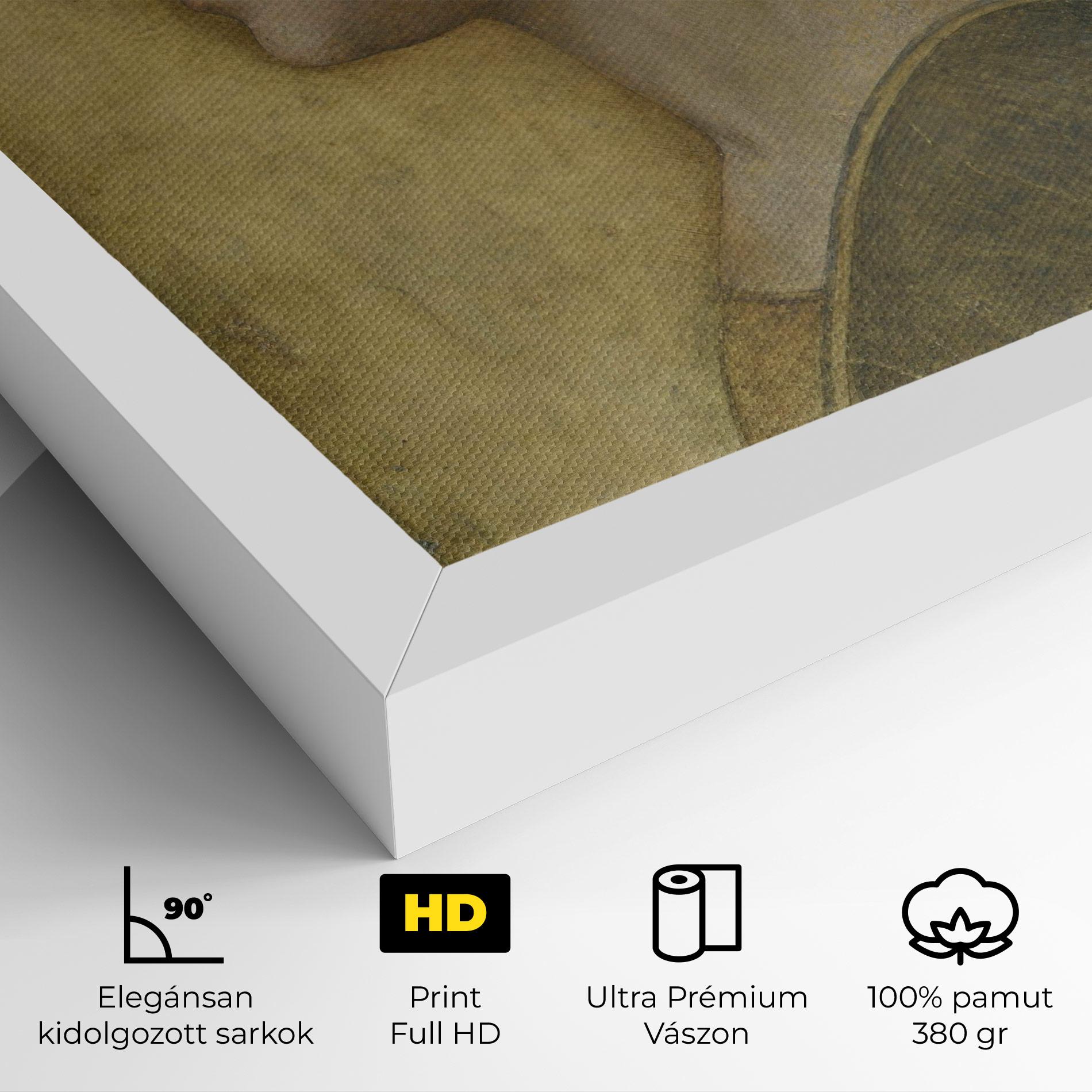 Vászonkép Profile Of A Young Fiancee Da Vinci mockup 4