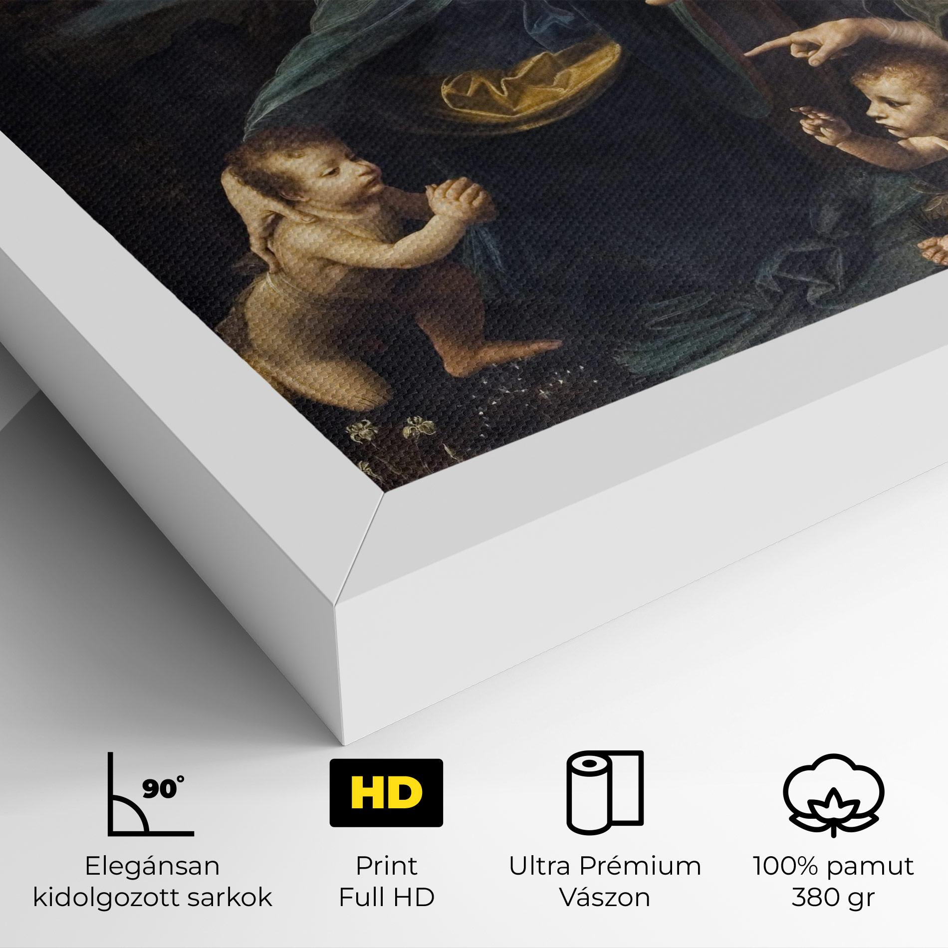 Vászonkép The Virgin Of The Rocks Leonardo Da Vinci mockup 4