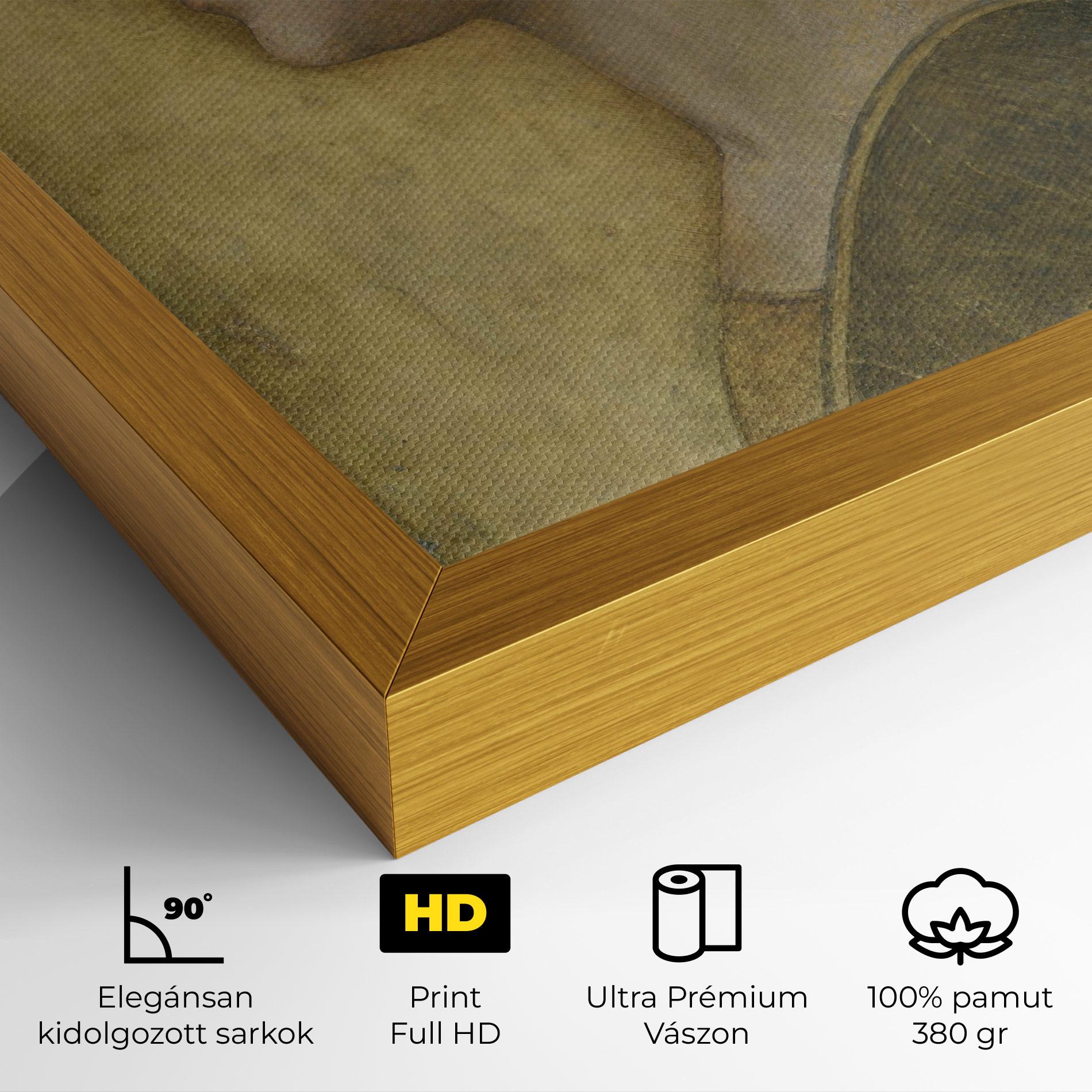 Vászonkép Profile Of A Young Fiancee Da Vinci mockup 4